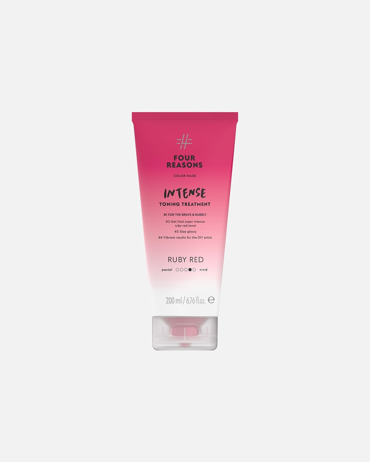 Plaukų kaukė MoterimsFour ReasonsColor MaskIntense Toning Treatment Ruby Red200 ml