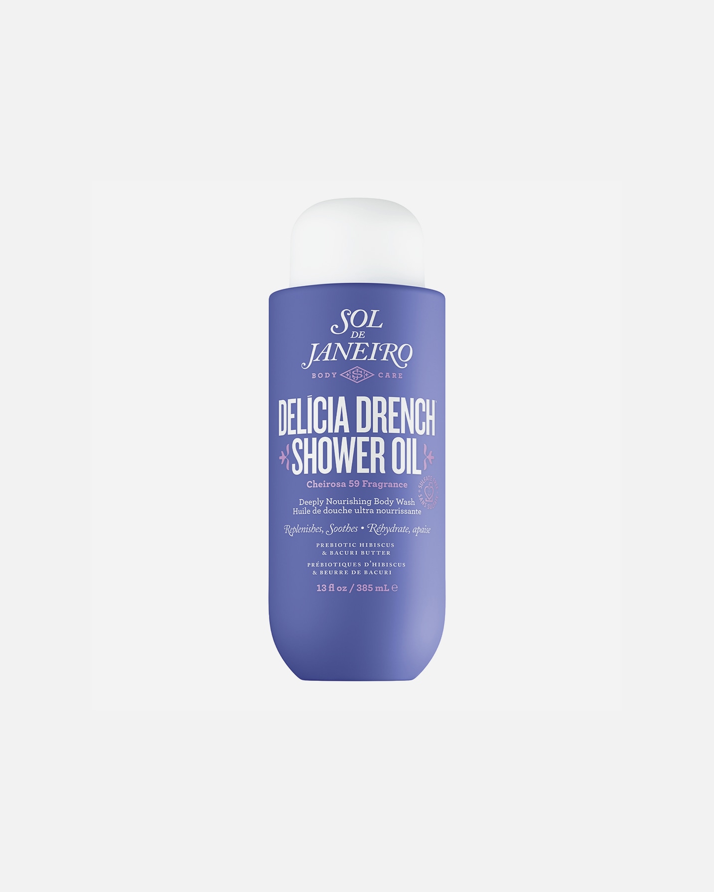 Kūno prausimosi aliejus MoterimsSol de JaneiroDelícia DrenchShower Oil385 ml