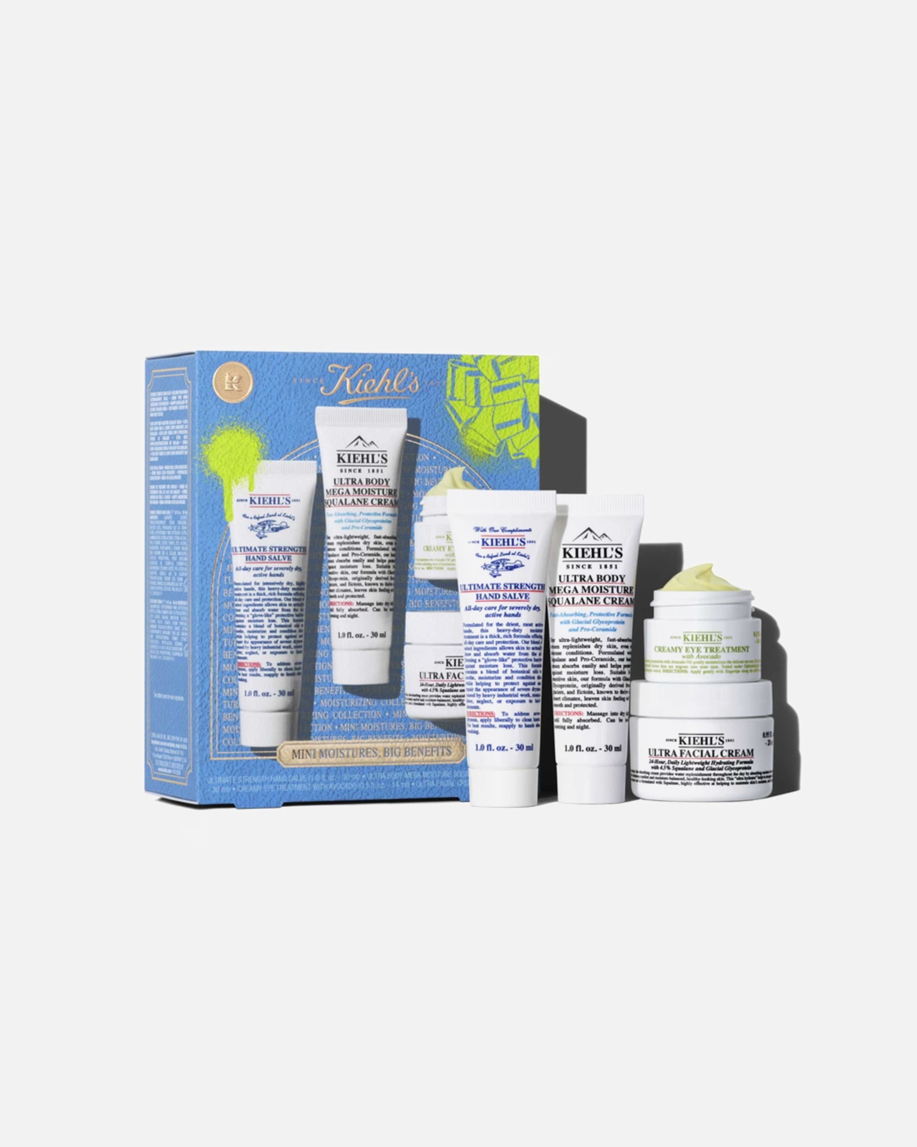 Veido odos priežiūros rinkinys UnisexKiehl’sUltra FacialHead to Toe Hydrators1 vnt.