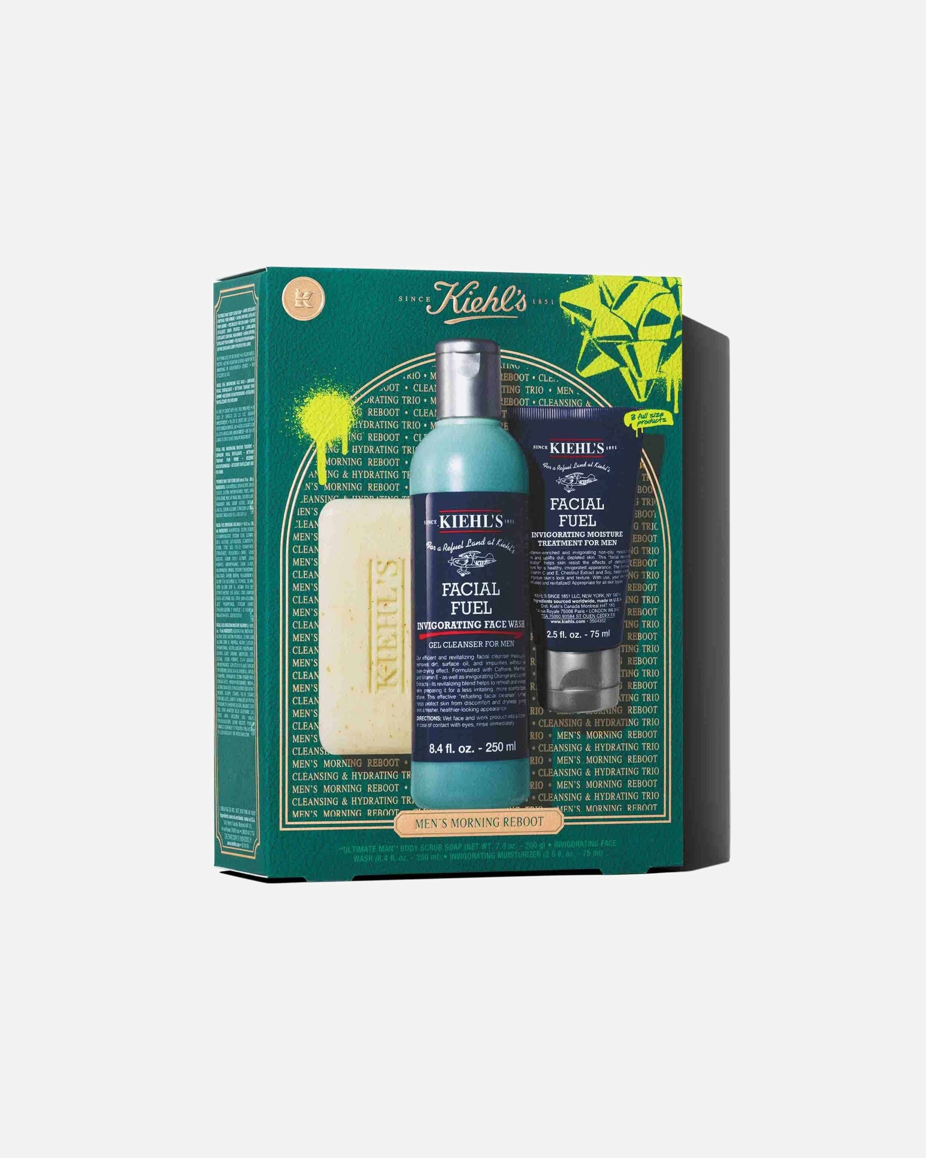 Kūno priežiūros rinkinys VyramsKiehl’sKiehls SkincareKiehl’s Kiehls Skincare Men’s Energizing Essentials1 vnt.