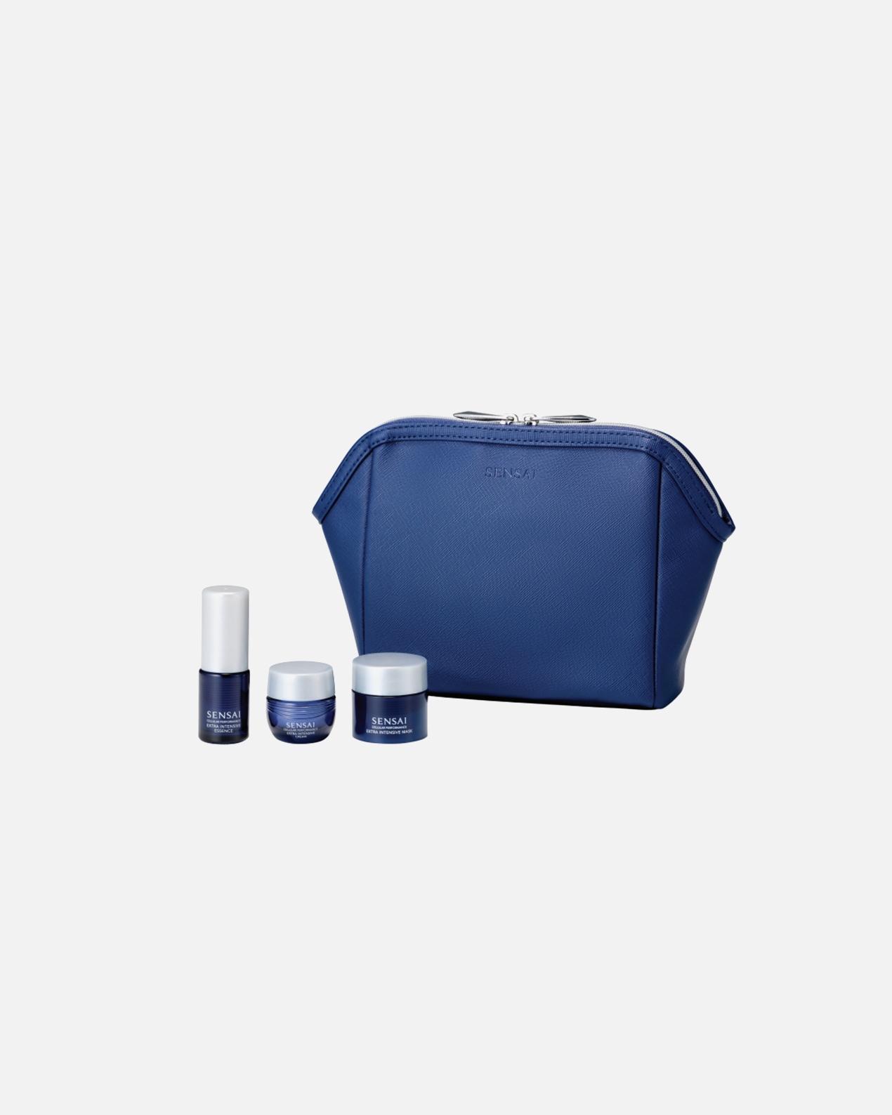 Perkant SENSAI produktų už 350 € ir daugiau – DOVANA SENSAI EXTRA INTENSIVE kosmetinė su kelioninės talpos produktais.