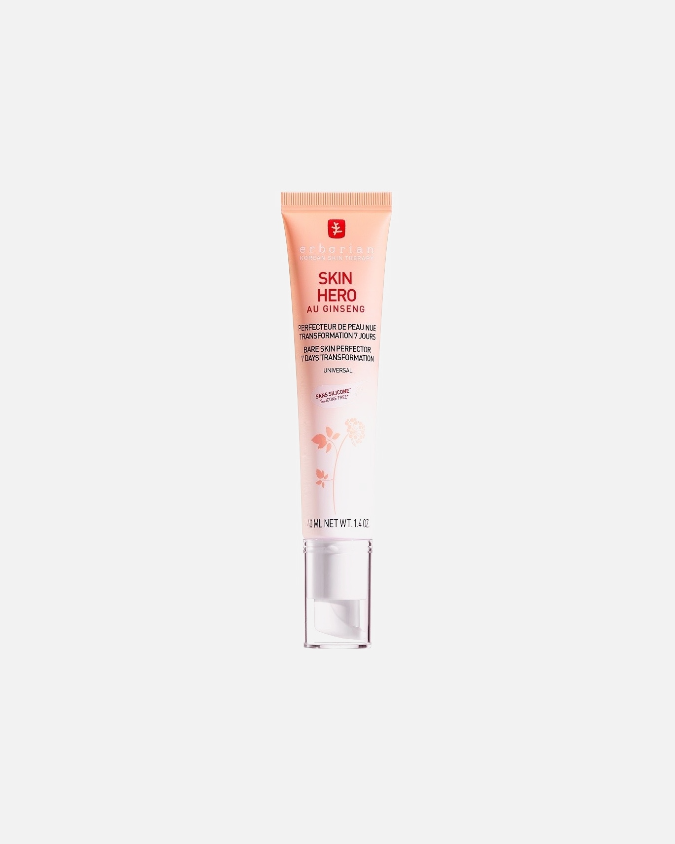 Makiažo bazė UnisexERBORIANSkin Hero Au Ginseng40 ml