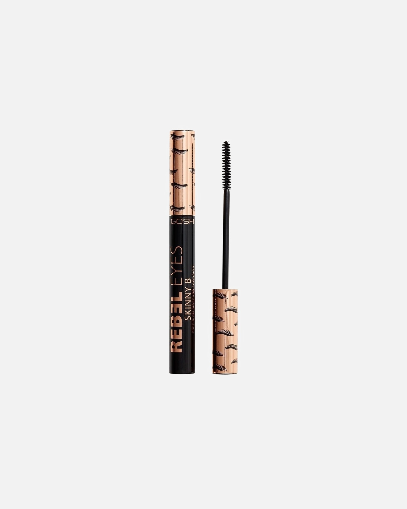 Blakstienų tušas UnisexGosh CopenhagenRebel Eyes Mascara Skinny BNr. 001 Extreme Black