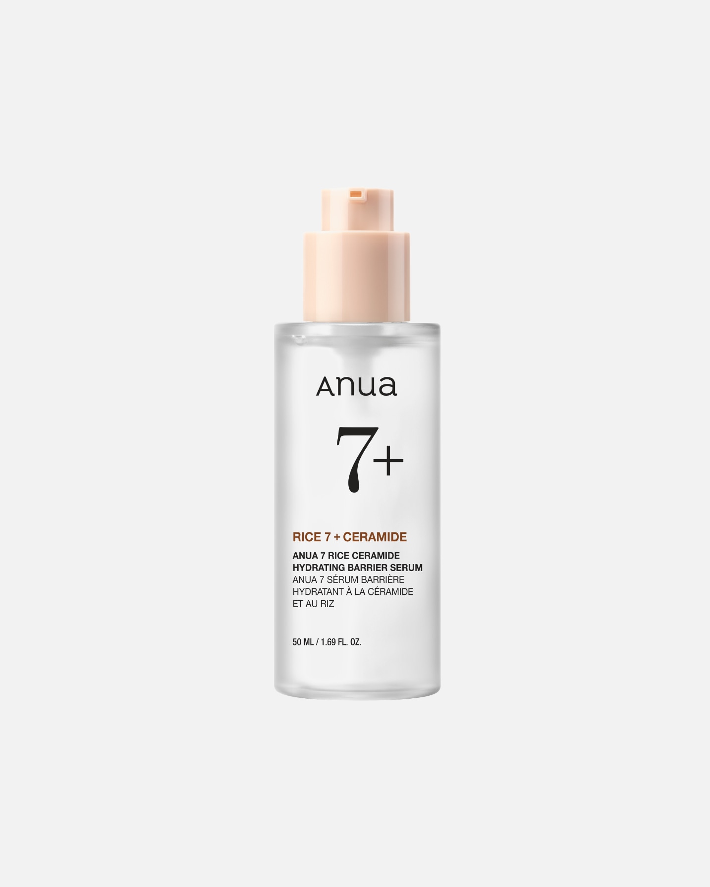 Drėkinamasis veido serumas, Veido serumas/koncentratas UnisexAnua7 Rice Ceramide Hydrating Barrier Serum50 ml