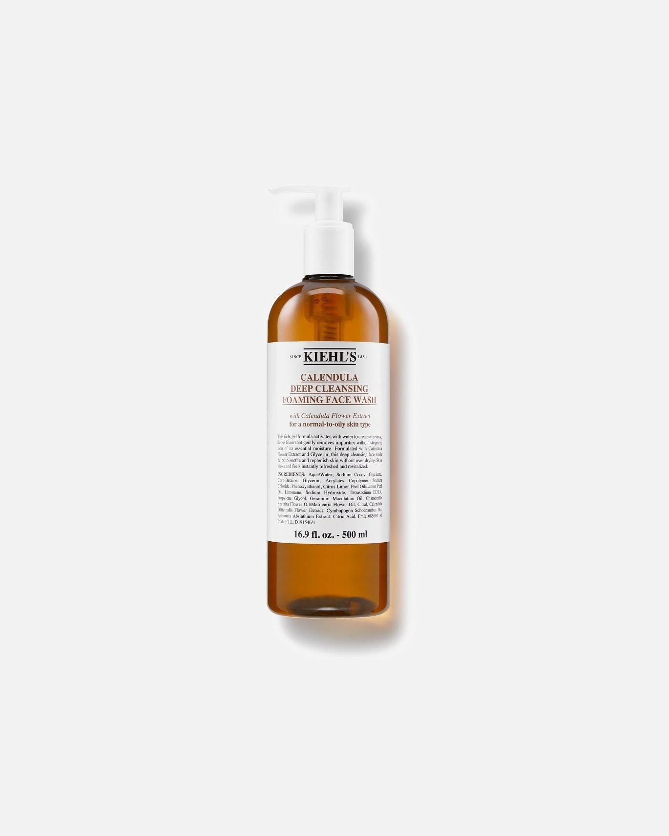 Veido valomoji želė UnisexKiehl’sCalendulaDeep Cleansing Foaming Face Wash500 ml