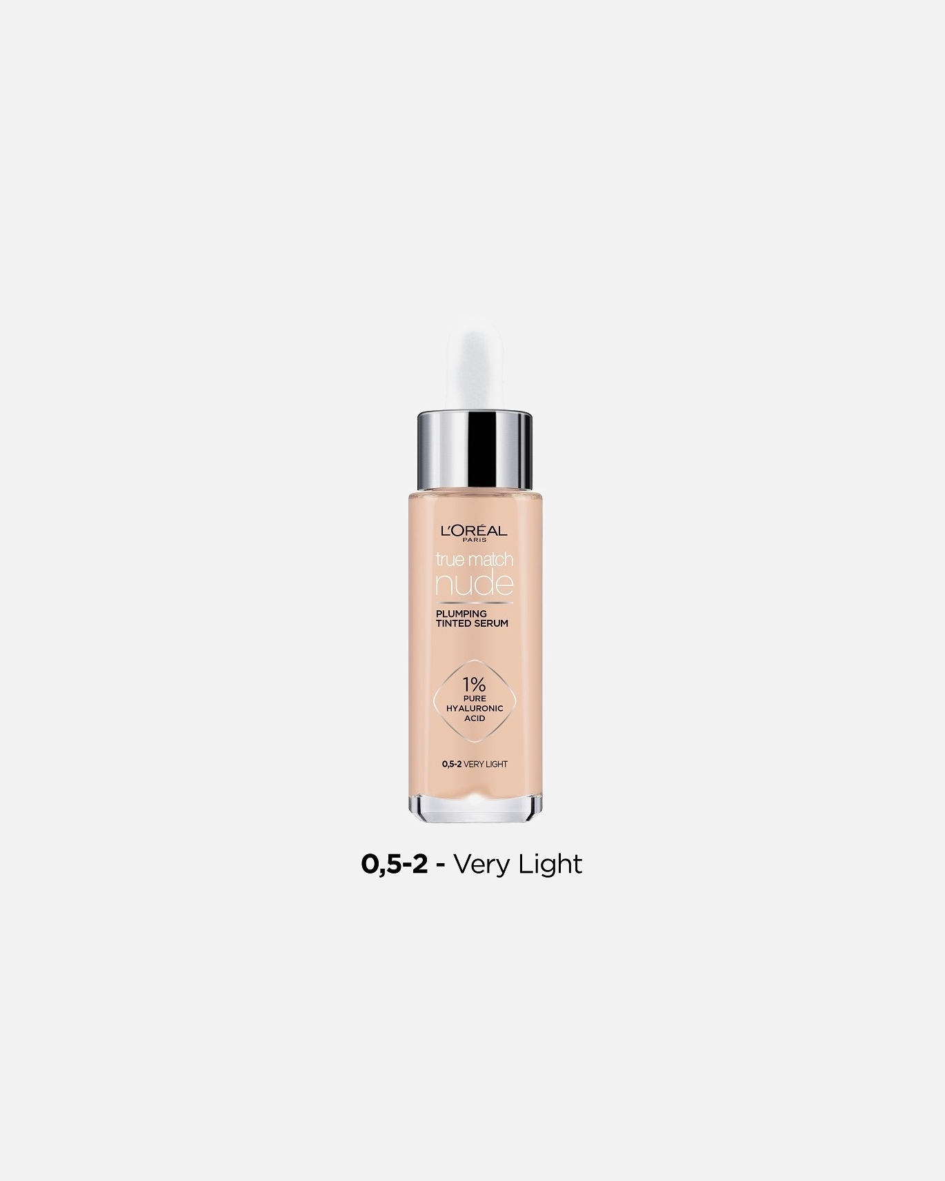 Serumas su hialurono rūgštimi UnisexL’Oréal ParisTrue Match Nude Plumping Tinted SerumNr. 0.5-2 Very Light