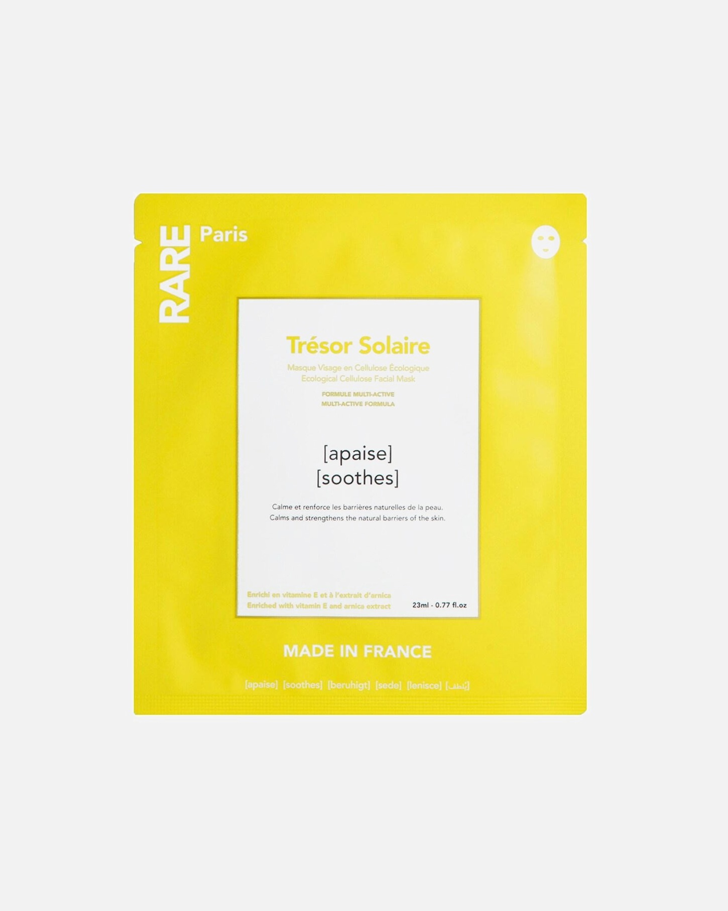 Drėkinamoji veido kaukė UnisexRare ParisTrésor Solaire Soothing Mask1 vnt.
