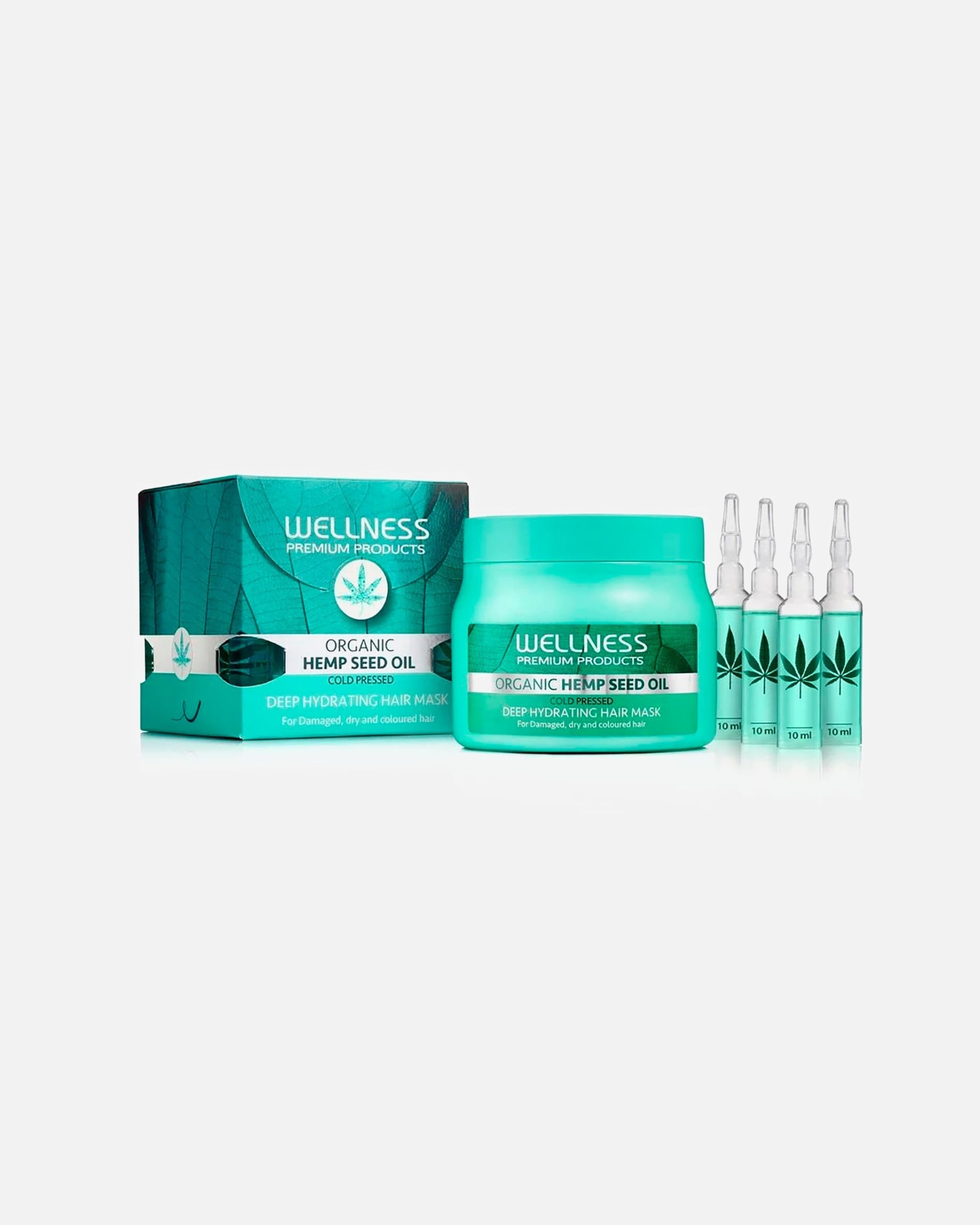Plaukų kaukė UnisexWellnessDeep Hydrating Hair Mask & Ampoule Treatment500 ml