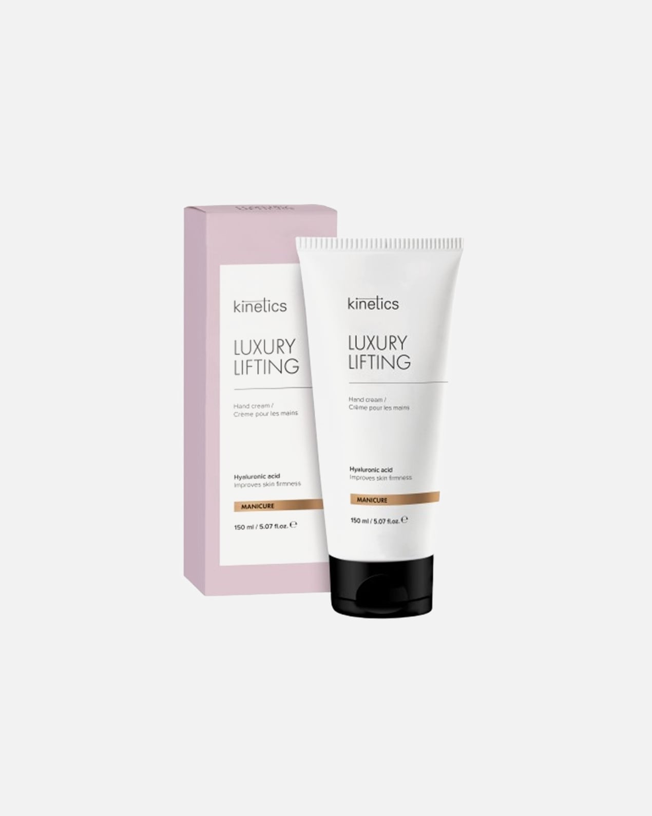Perkant 2 ar daugiau KINETICS 150 ml rankų kremus (LUXURY LIFTING, RICH CREAM, SUN CARE)- DOVANA KINETICS LUXURY LIFTING rankų kremas (150 ml).