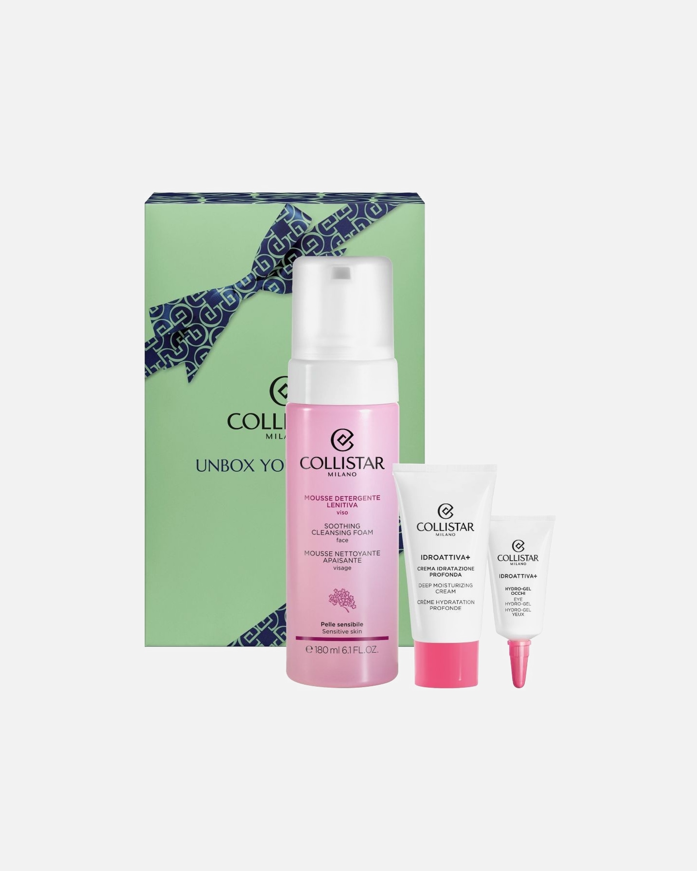 Veido odos priežiūros rinkinys UnisexCollistarUnbox Your Beauty / Cleansed and Hydrated Skin1 vnt.