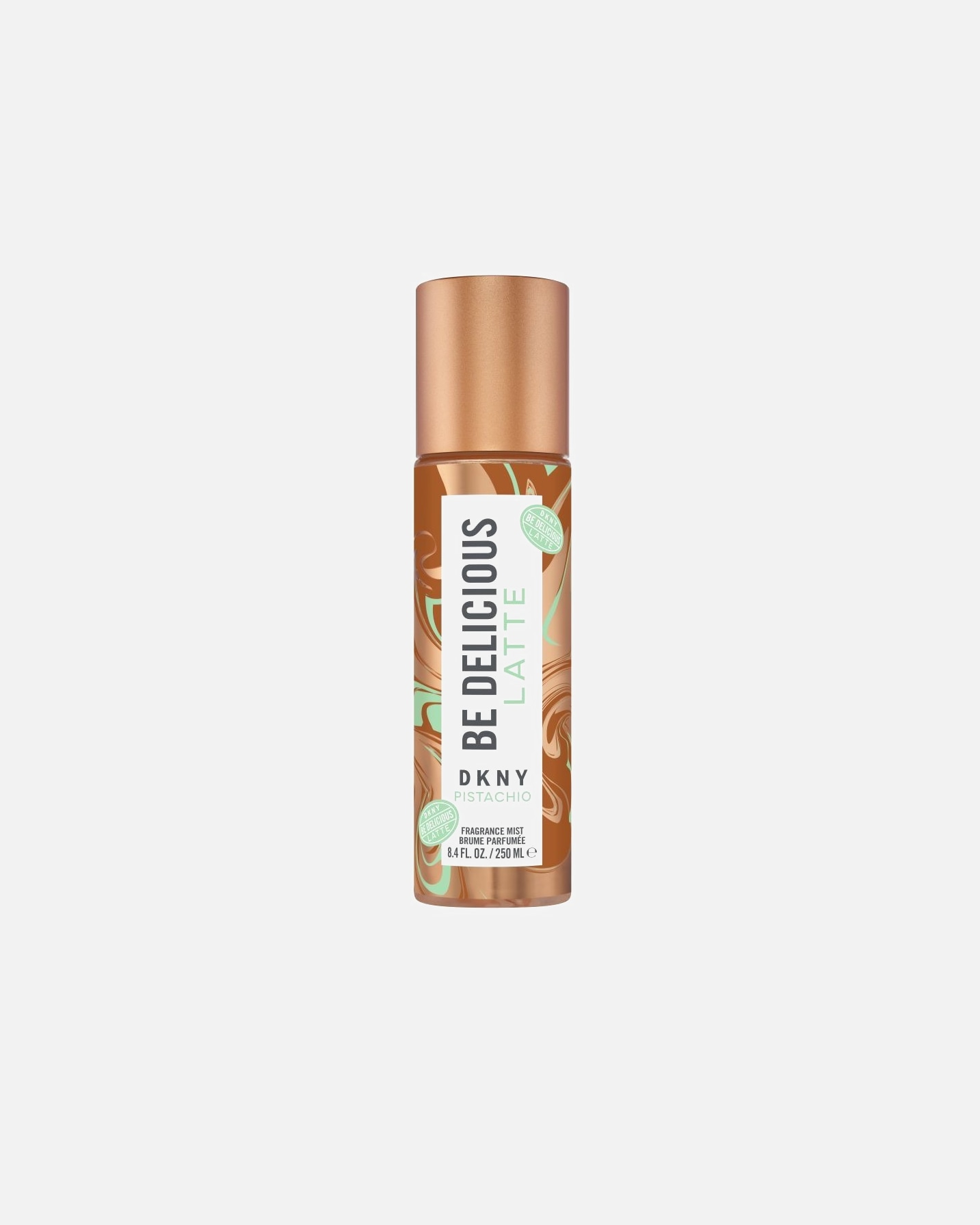 Kūno dulksna MoterimsDKNYBe DeliciousCAFÉ PISTACHIO LATTE BODY MIST250 ml