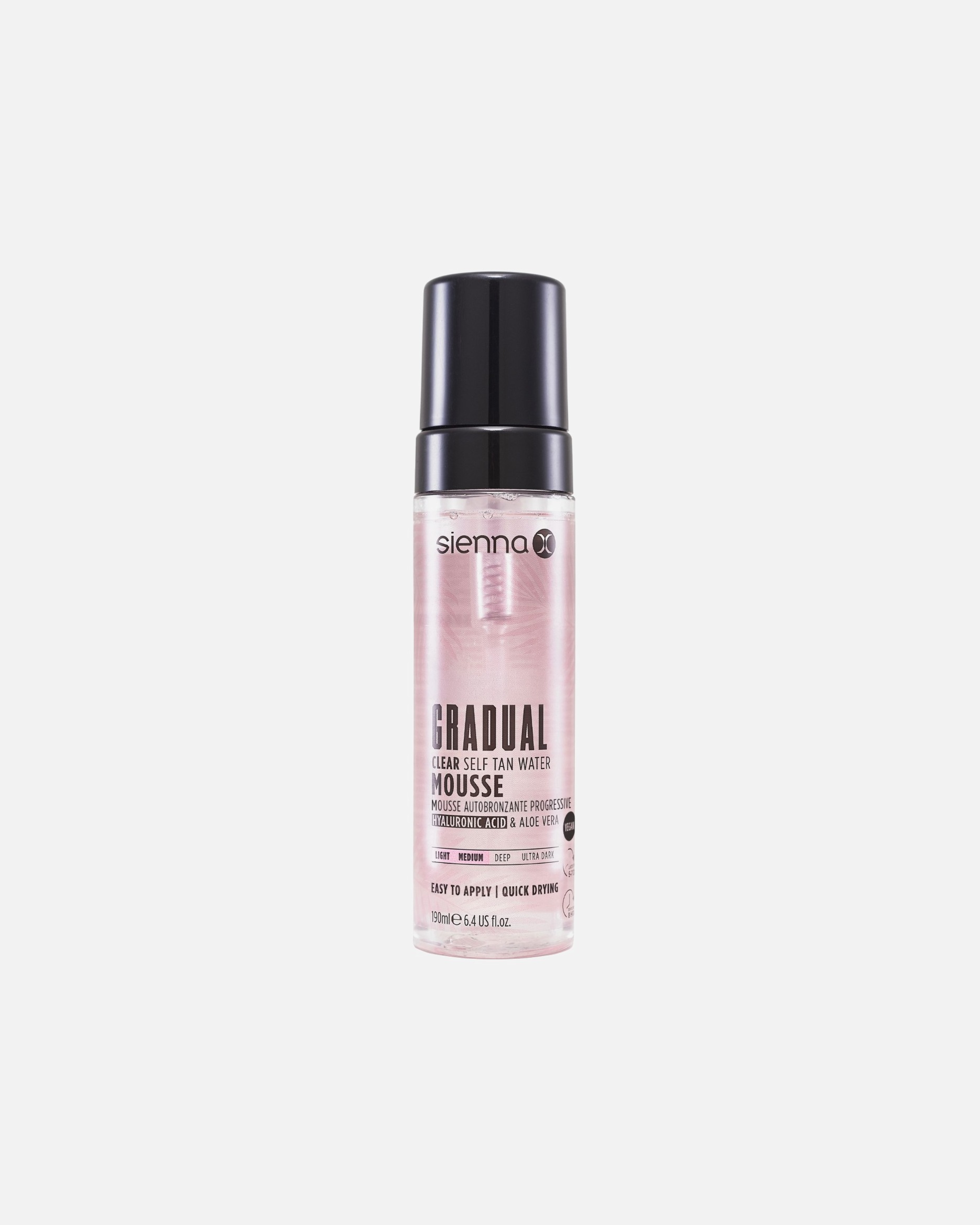 Savaiminio įdegio kremas UnisexSienna XGradual Clear Self Tan Water Mousse190 ml