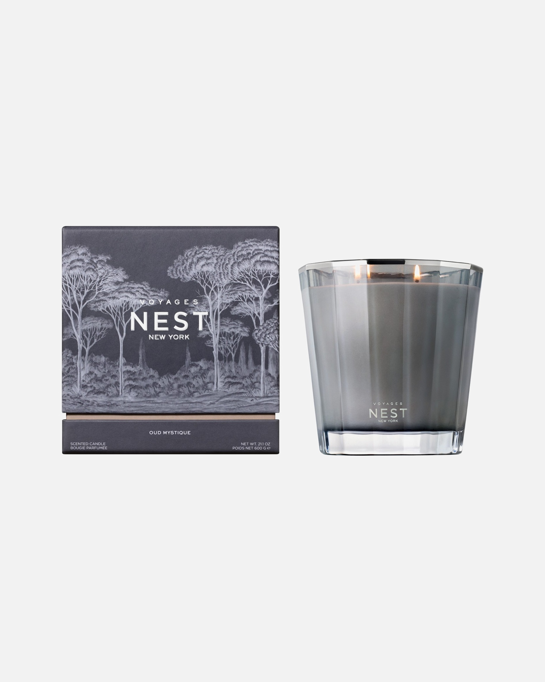 Žvakė UnisexNEST NEW YORKDefault Brand LineVoyages Oud Mystique 2-Wick600 g