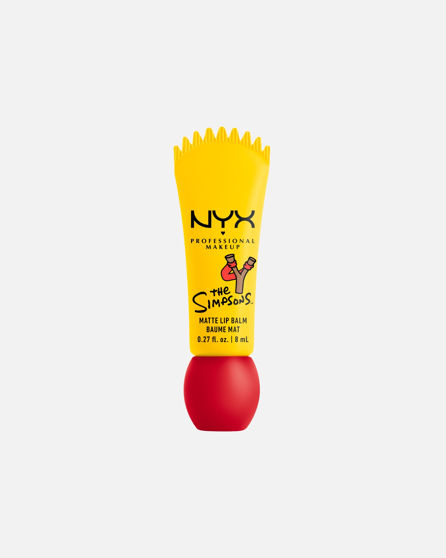 Lūpų balzamas, Lūpų kremas MoterimsNYX Professional MakeupSIMPSONSNYX Professional Makeup SIMPSONS Simpson Smushy, Matte Lip BalmREBEL RED