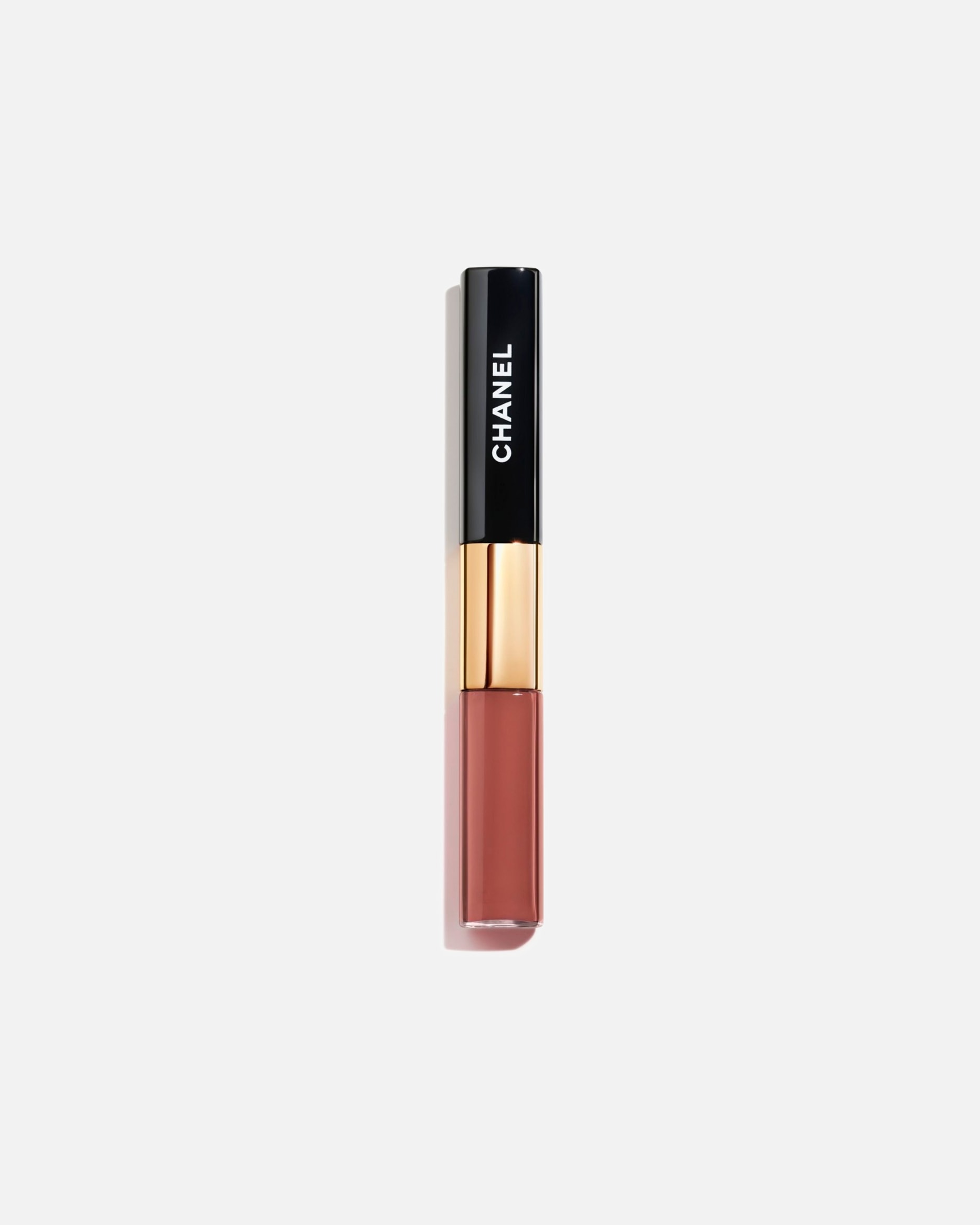 Skysti lūpų dažai MoterimsCHANELLE ROUGE DUO ULTRA TENUEILGAI IŠSILAIKANČIOS LŪPŲ DUETAS160 - TWIST