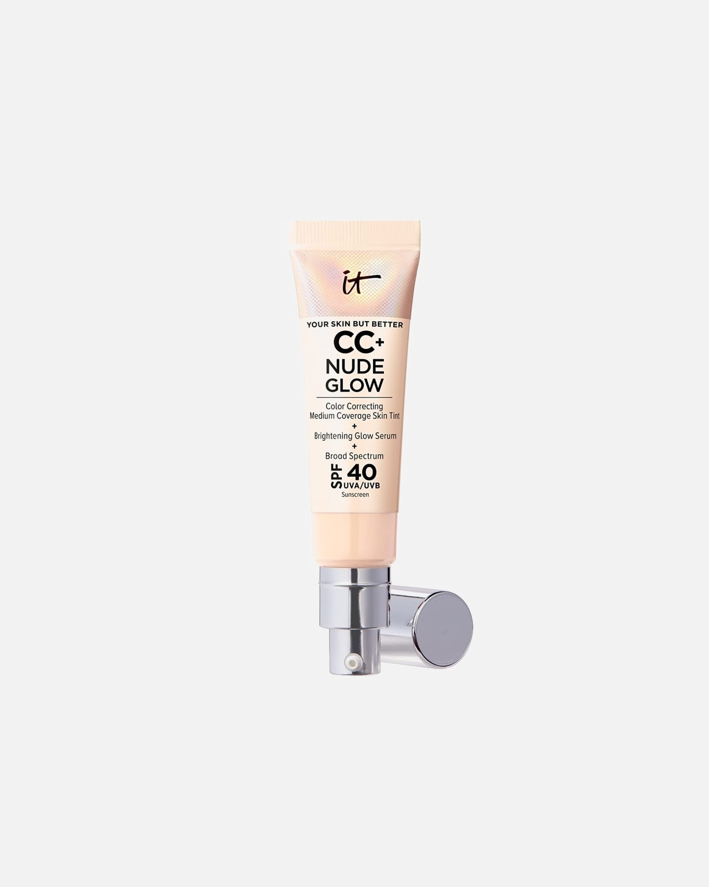 CC kremas UnisexIT CosmeticsYour Skin But BetterCC+ Cream Nude Glow + Brightening Glow Serum SPF40Fair Light