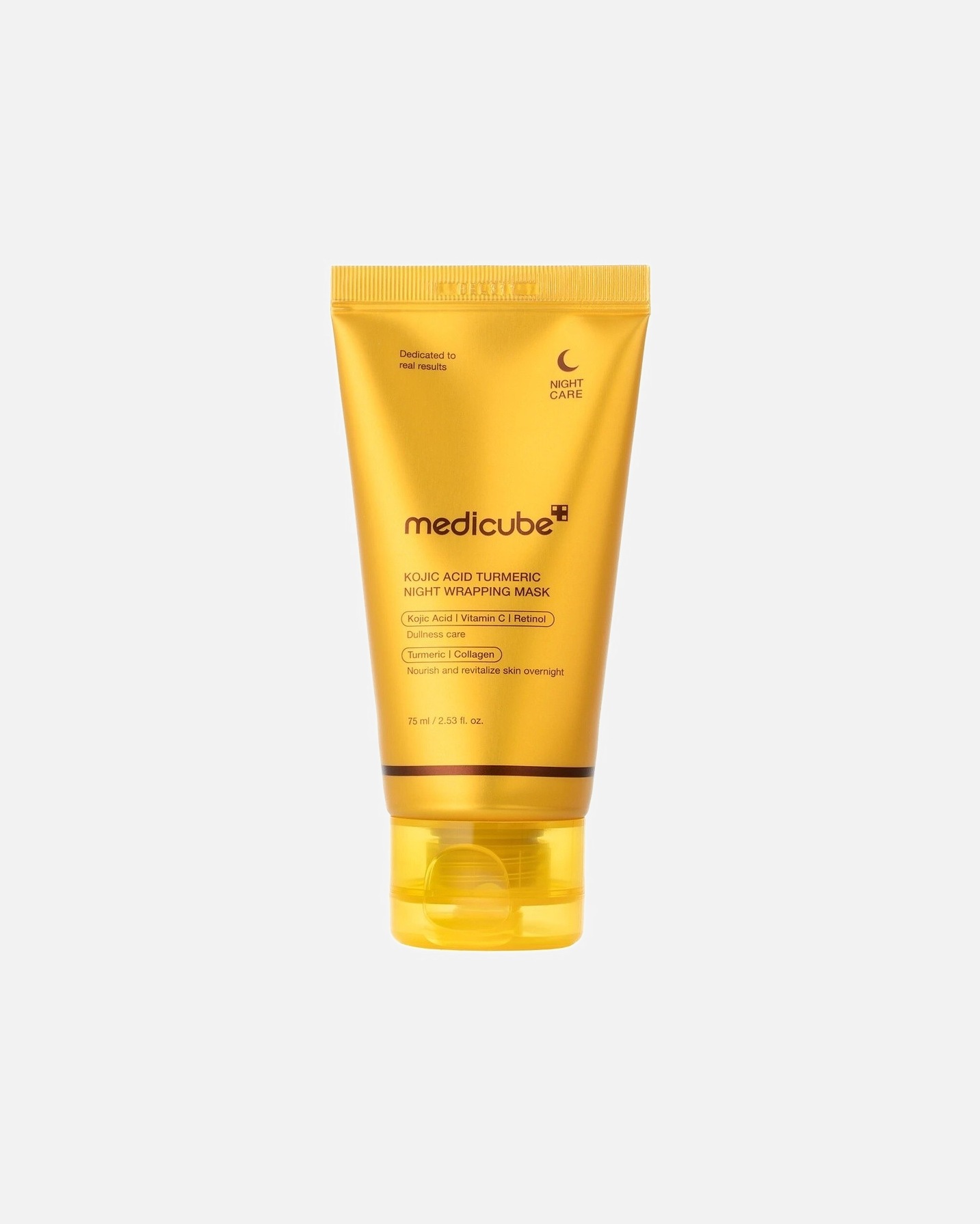 Spindesio suteikianti veido kaukė UnisexMedicubePDRN PinkKojic Acid Turmeric Night Wrapping Mask75 ml