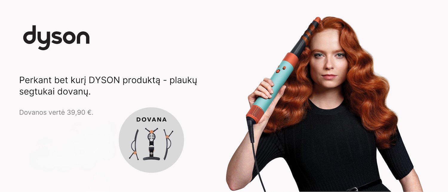 Įsigykite bet kurį DYSON produktą ir gaukite plaukų segtukus dovanų, kurių vertė 39,90 €.