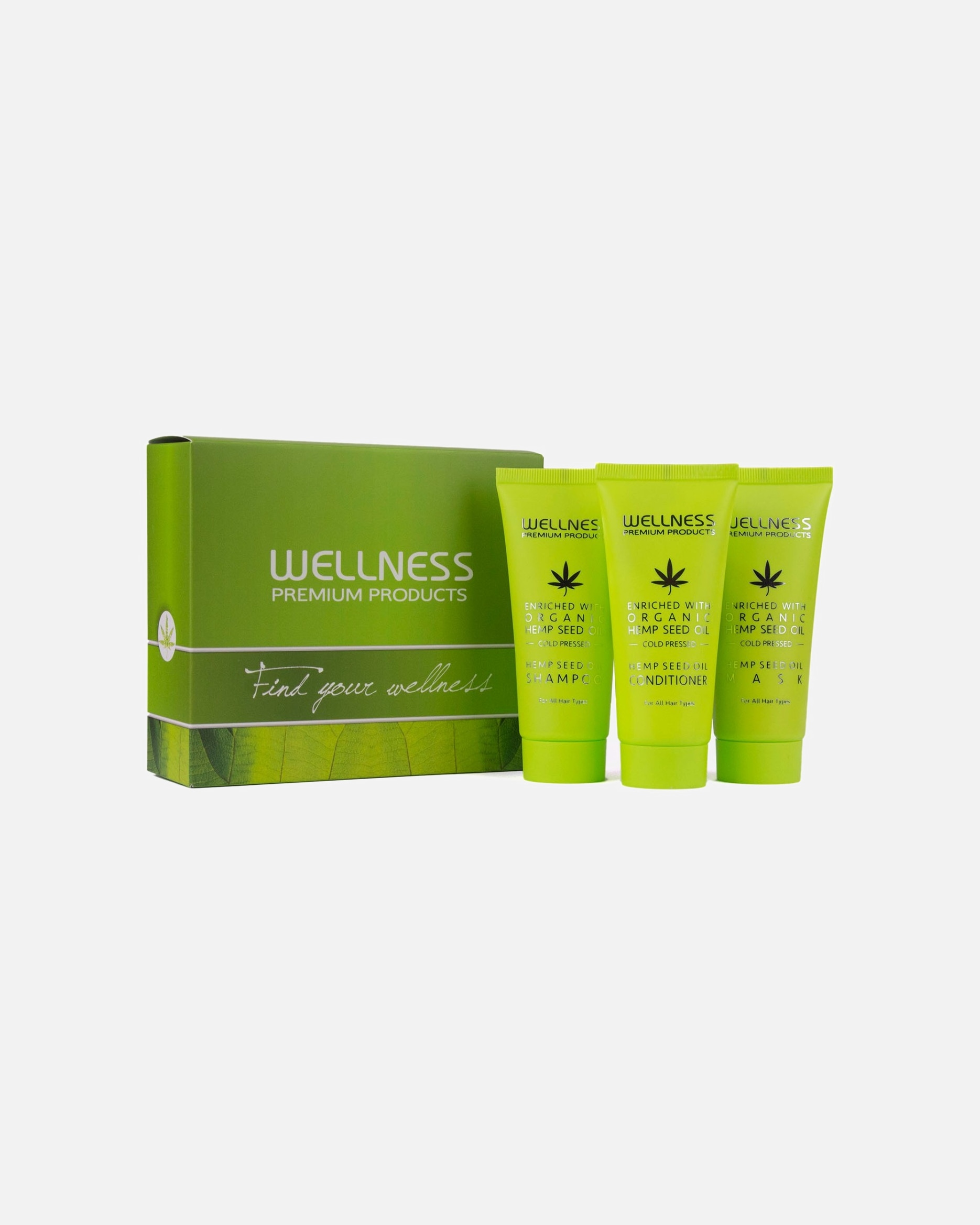 Plaukų priežiūros rinkinys UnisexWellnessHemp Seed Therapy Mini Kit1 vnt.