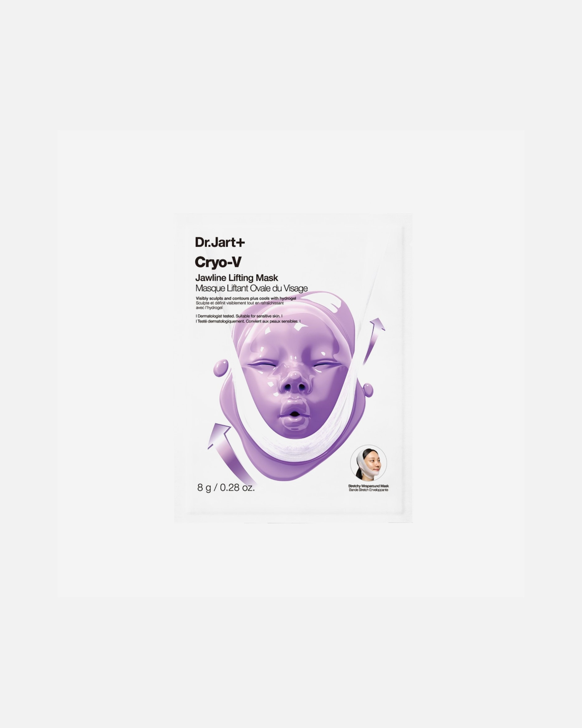 Lakštinė veido kaukė UnisexDr. Jart+Cryo RubberCryo V-Sculpt Jawline Lifting Mask1 vnt.