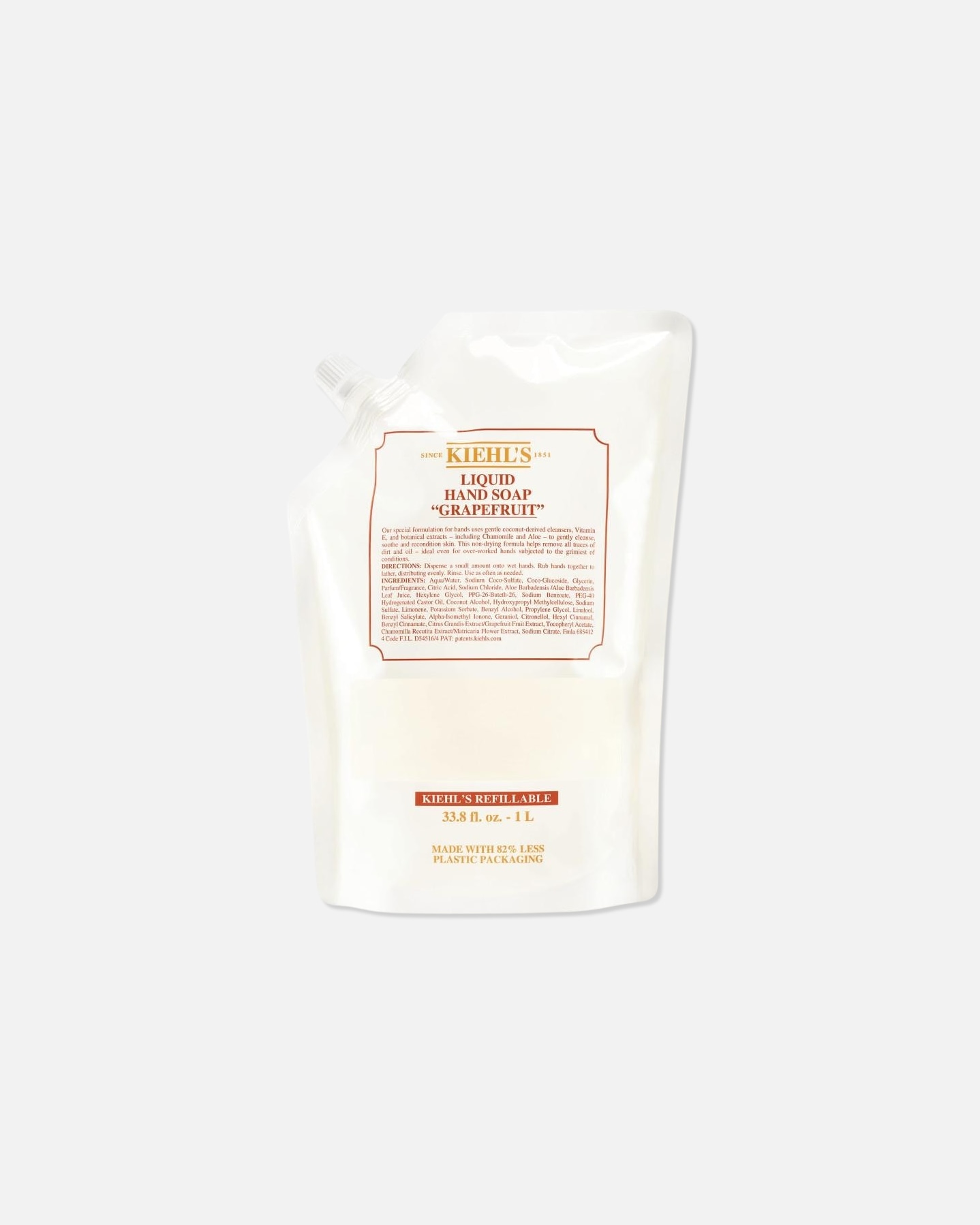 Rankų muilas UnisexKiehl’sLiquid Hand Soap Grapefruit1000 ml Refill