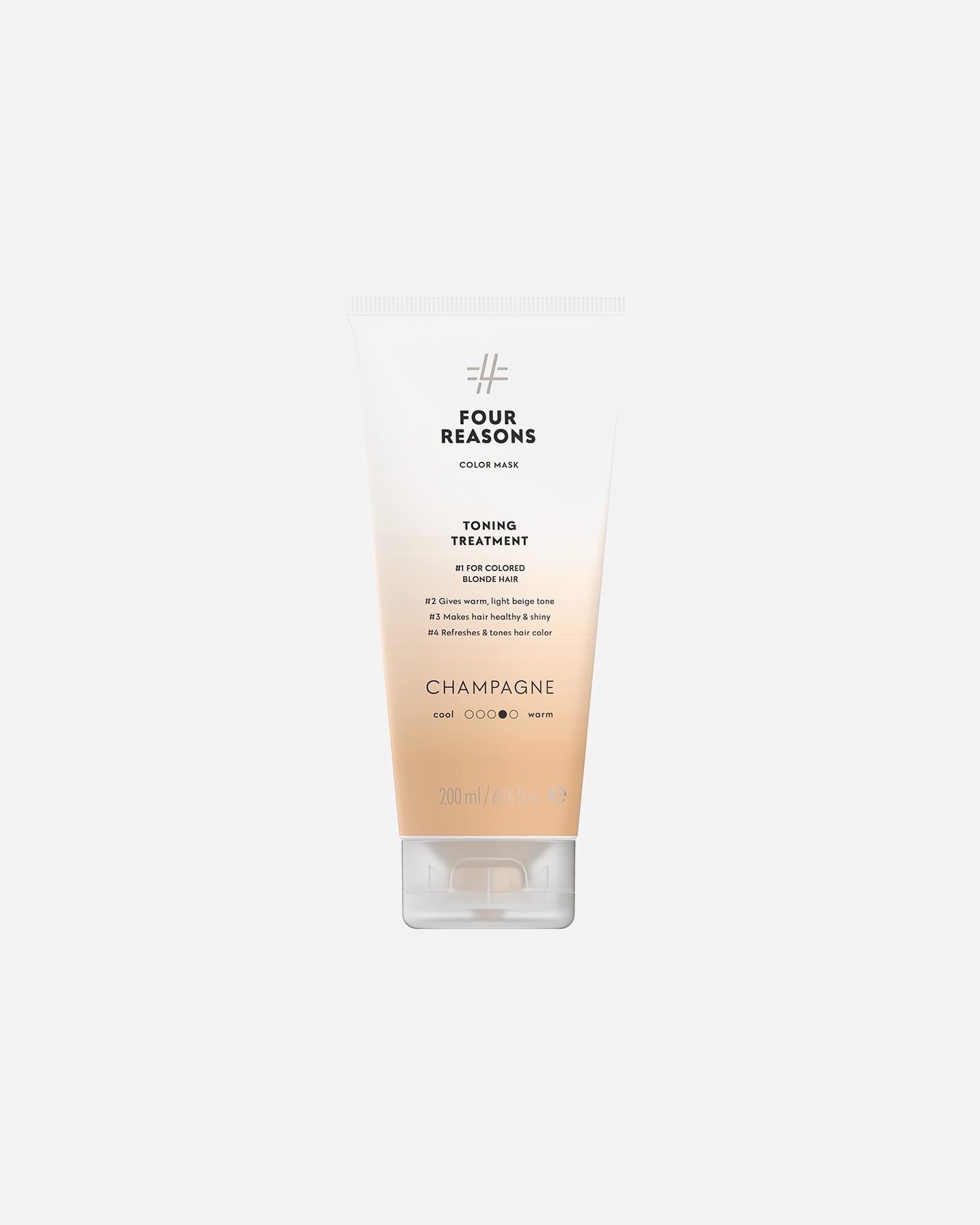 Plaukų kaukė MoterimsFour ReasonsColor MaskToning Treatment Champagne200 ml