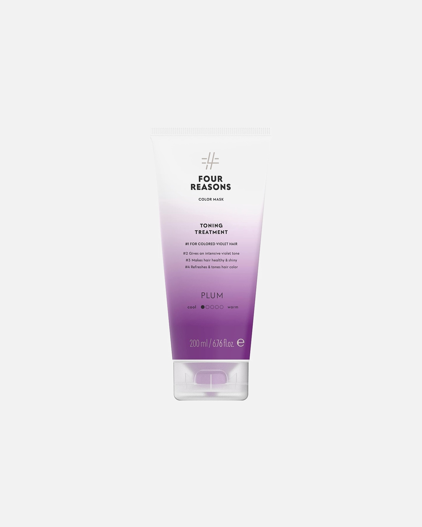 Plaukų kaukė MoterimsFour ReasonsColor MaskToning Treatment Plum200 ml