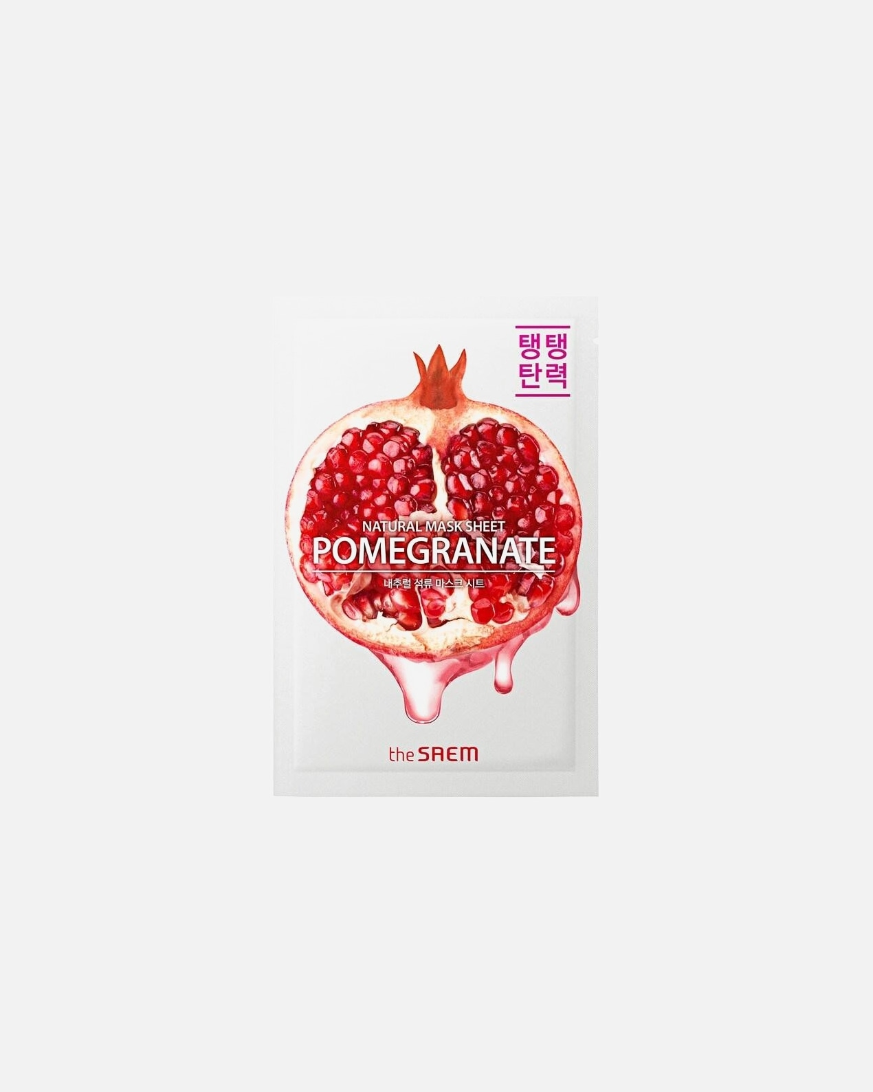 Lakštinė veido kaukė UnisexThe SAEMNatural Pomegranate Mask Sheet1 vnt.