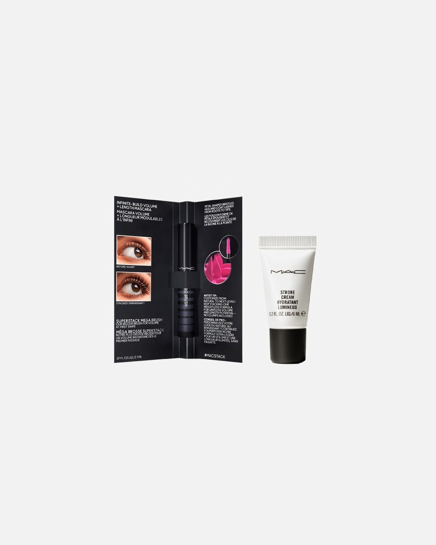 Perkant 2 ar daugiau MAC produktus – DOVANA MAC kelioninės talpos produktai.