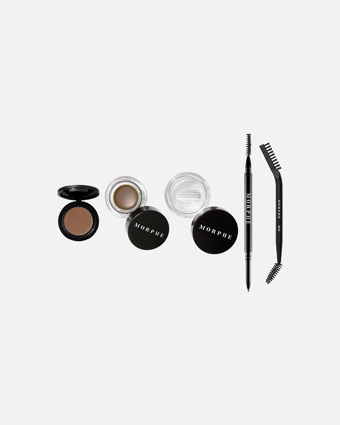 Antakių makiažo rinkinys UnisexMorpheSupreme Brow 5-Piece Artist's Brow KitNr. Biscotti