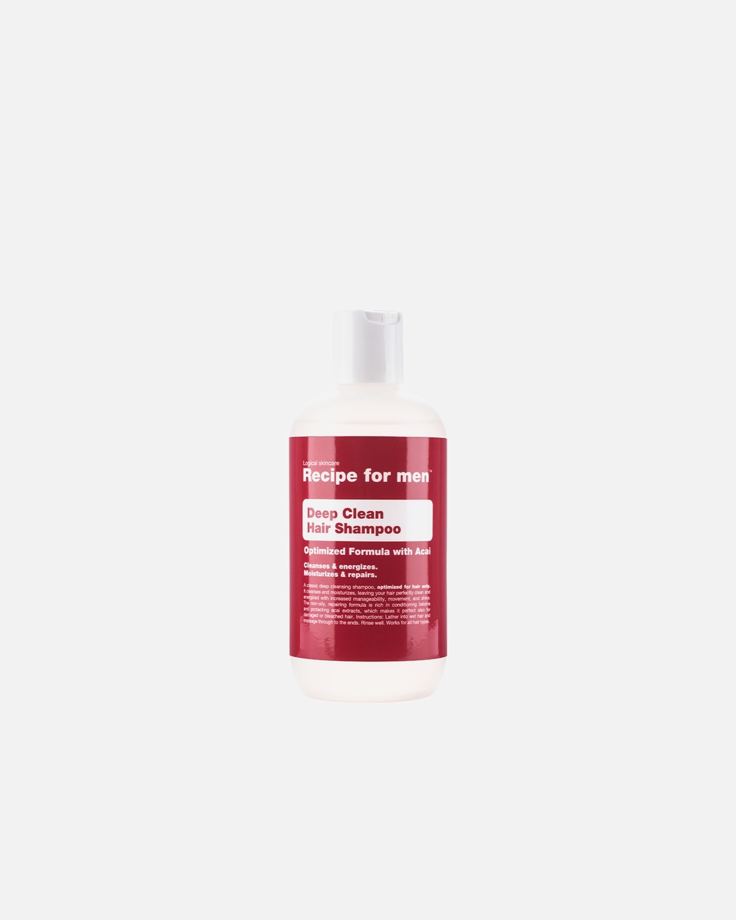 Plaukų šampūnas UnisexRecipe for MenDEEP CLEAN HAIR SHAMPOO250ml