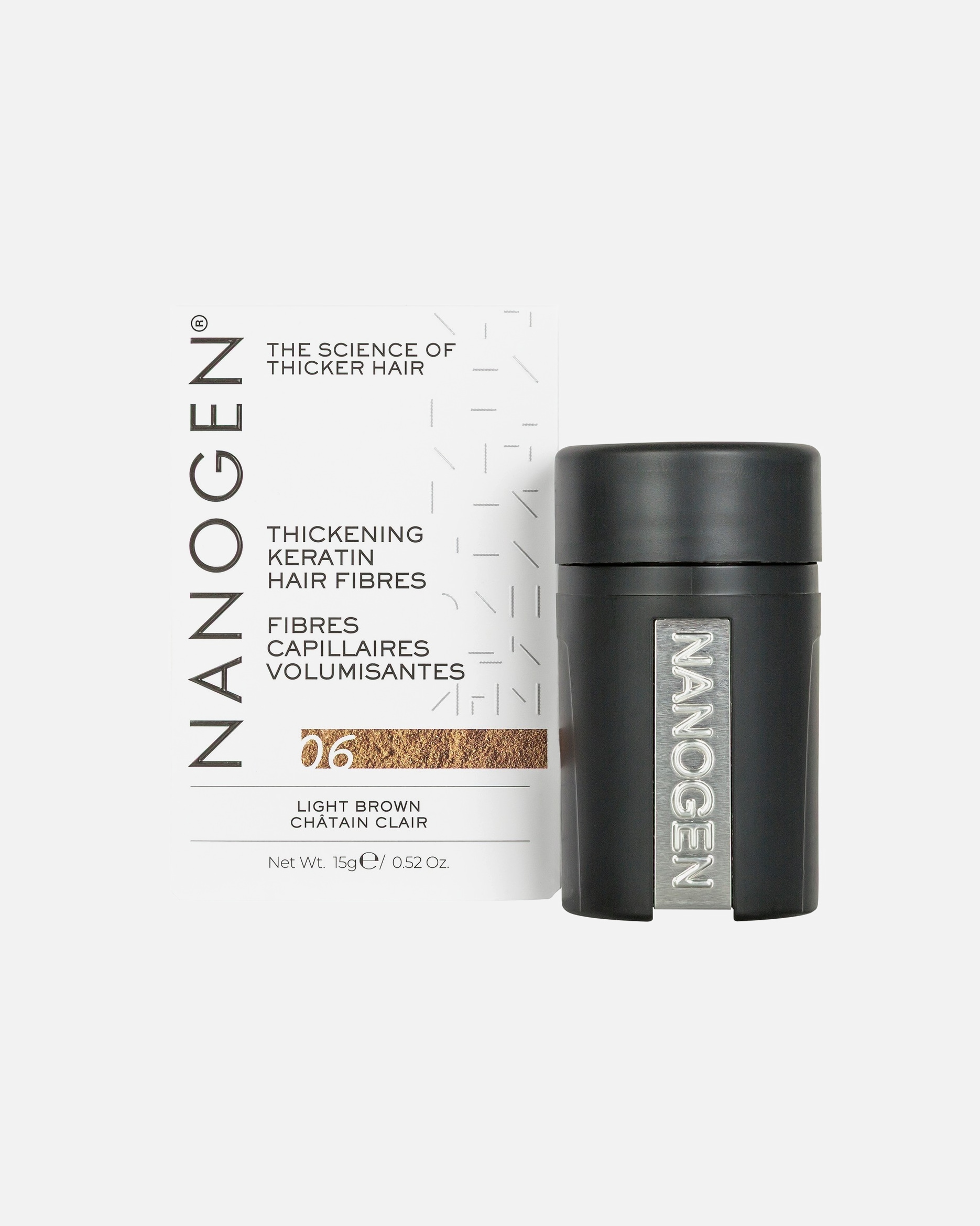 Laikini plaukų dažai UnisexNANOGENDefault Brand LineKeratin Hair FibresLight Brown