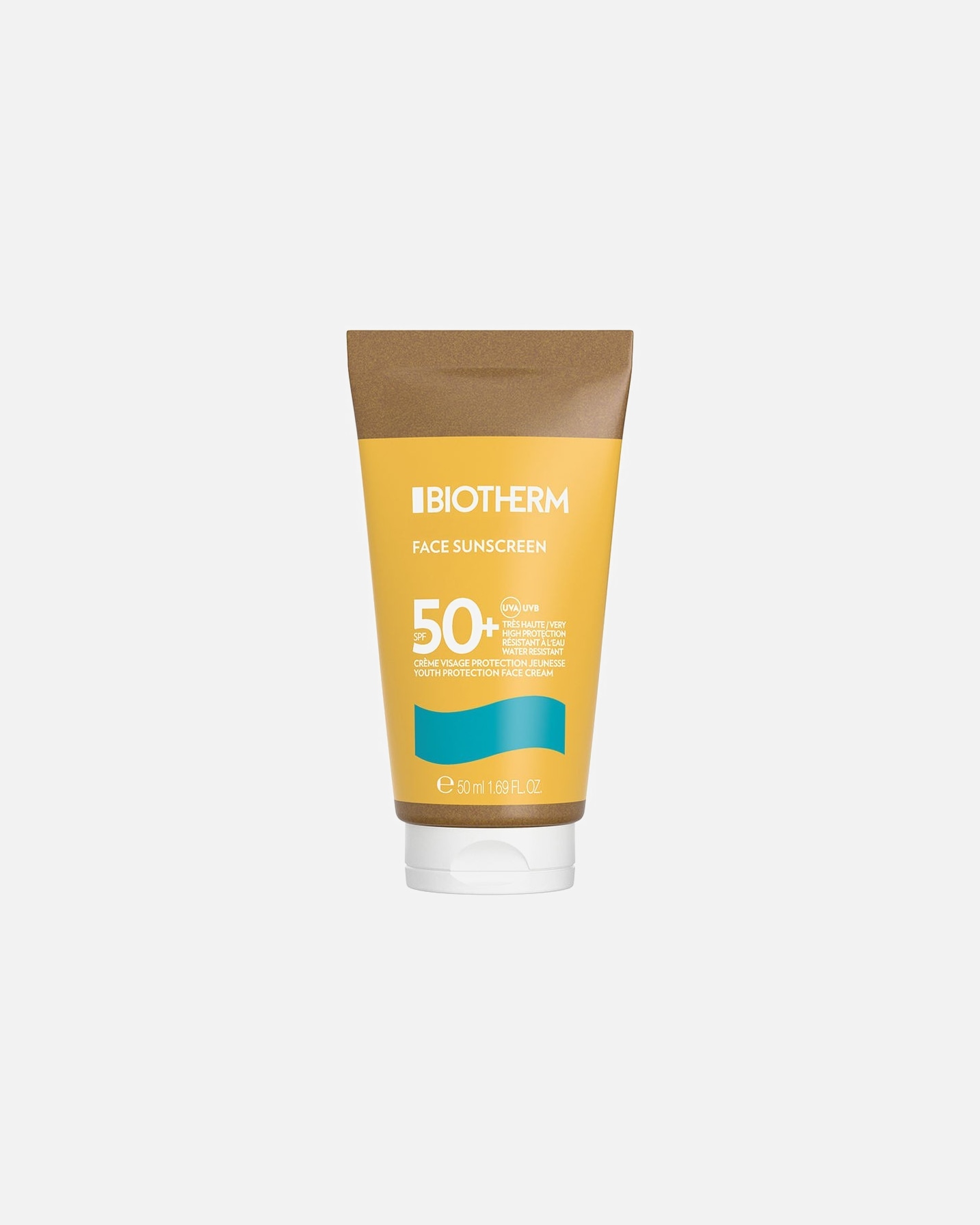 Veido kremas nuo saulės UnisexBiothermWater LoverFace Sunscreen SPF5050 ml