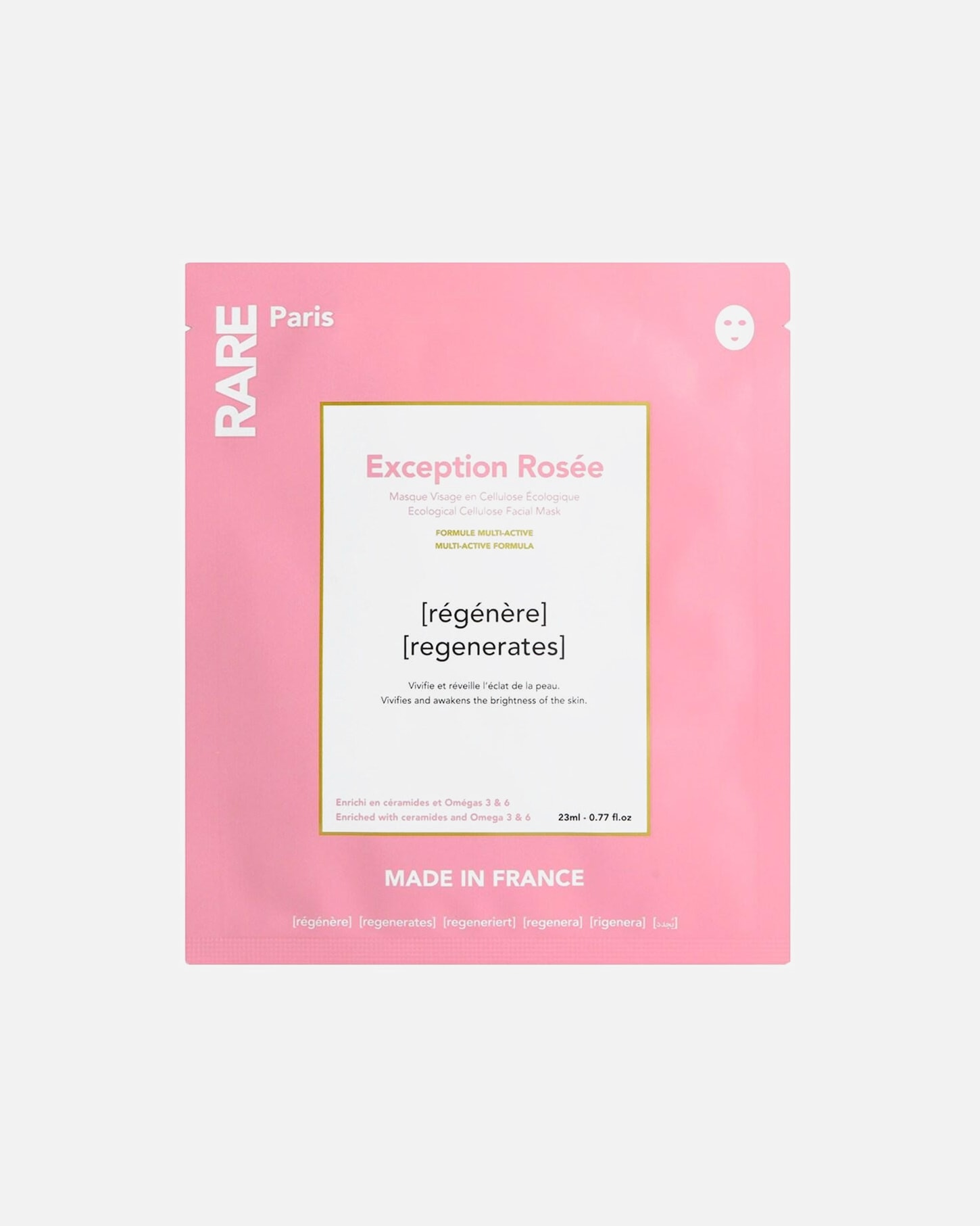 Veido odos priežiūros priemonės UnisexRare ParisException Rosée Regenerating Face Mask1 vnt.