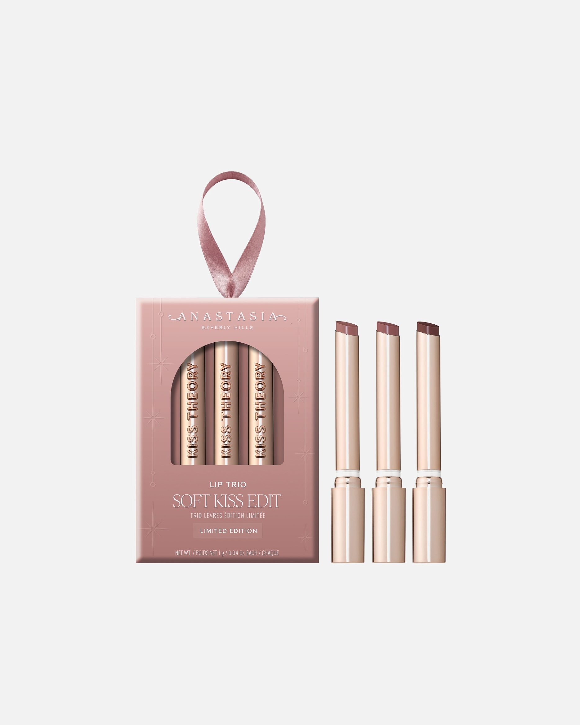 Lūpų makiažo rinkinys UnisexAnastasia Beverly HillsSoft Kiss Edit - Lip Trio1 vnt.