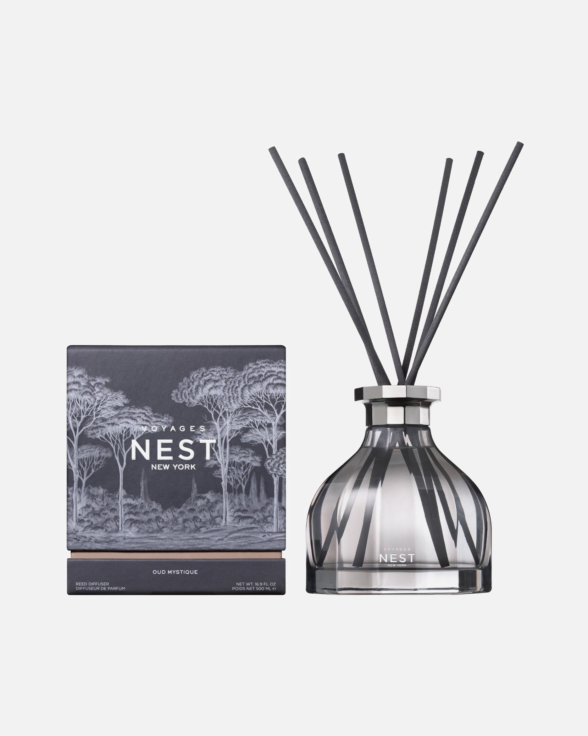 Namų kvapas UnisexNEST NEW YORKDefault Brand LineVoyages Oud Mystique Reed Diffuser500 ml