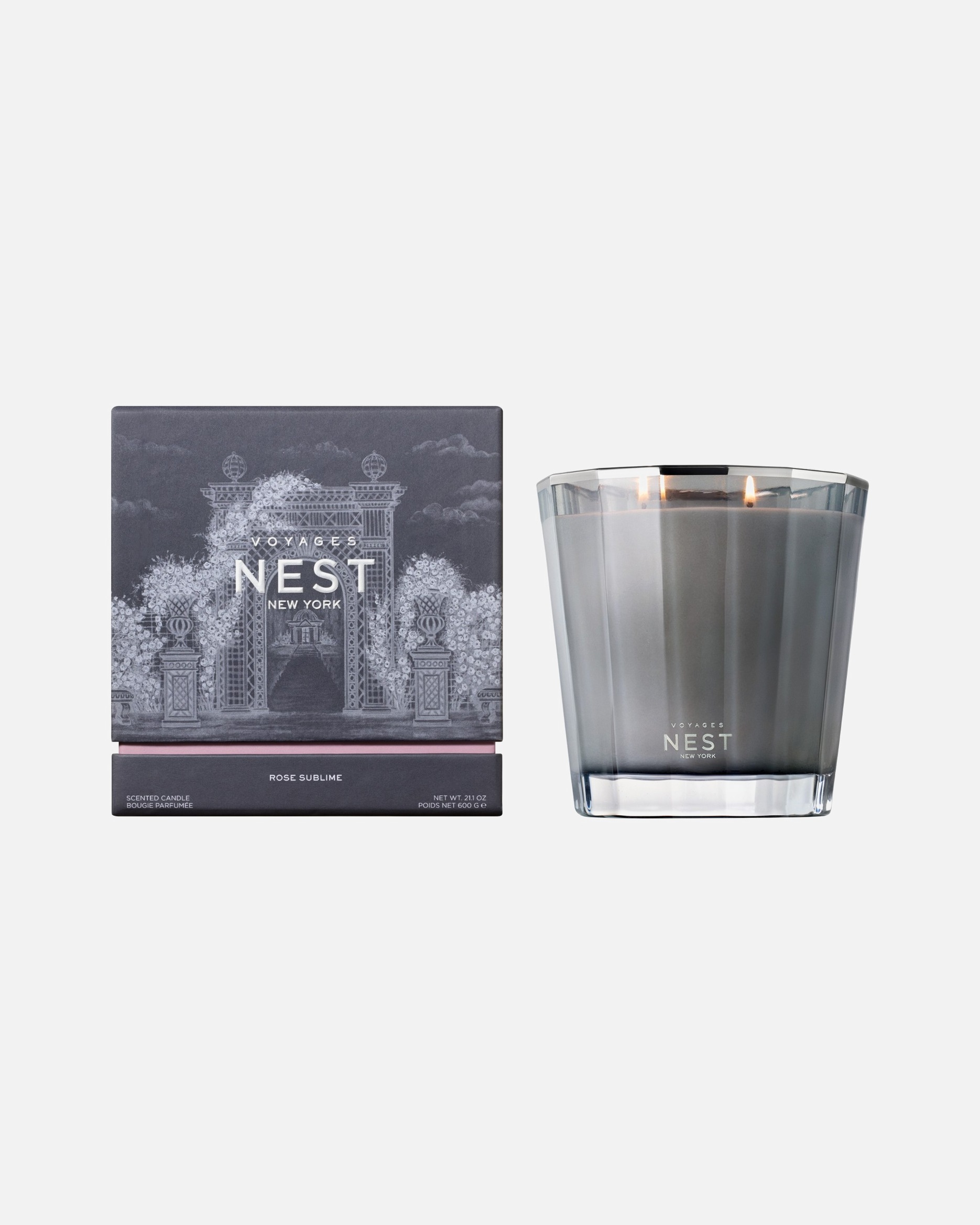 Žvakė UnisexNEST NEW YORKDefault Brand LineVoyages Rose Sublime 2-Wick600 g