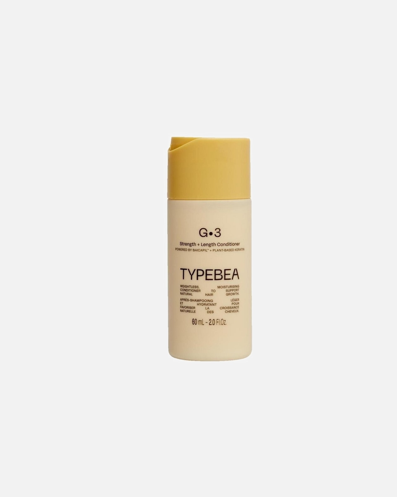 Perkant 2 ar daugiau TYPEBEA produktus - DOVANA TYPEBEA G•LINE G3 STRENGTH & LENGTH plaukų kondicionierius (60 ml).