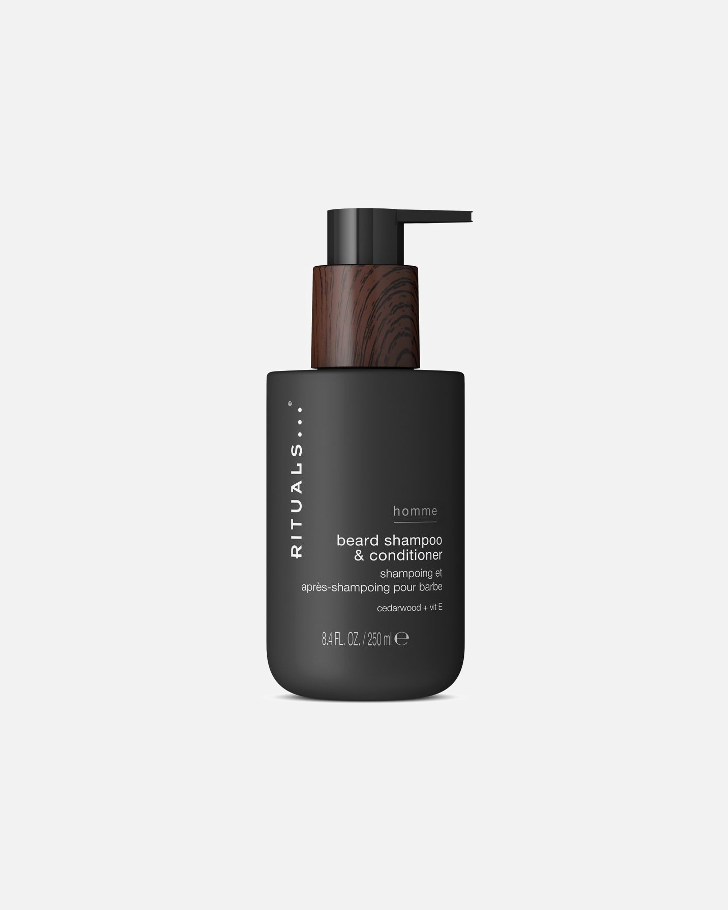 Priemonė barzdai VyramsRitualsHomme CollectionBeard Shampoo & Conditioner250 ml