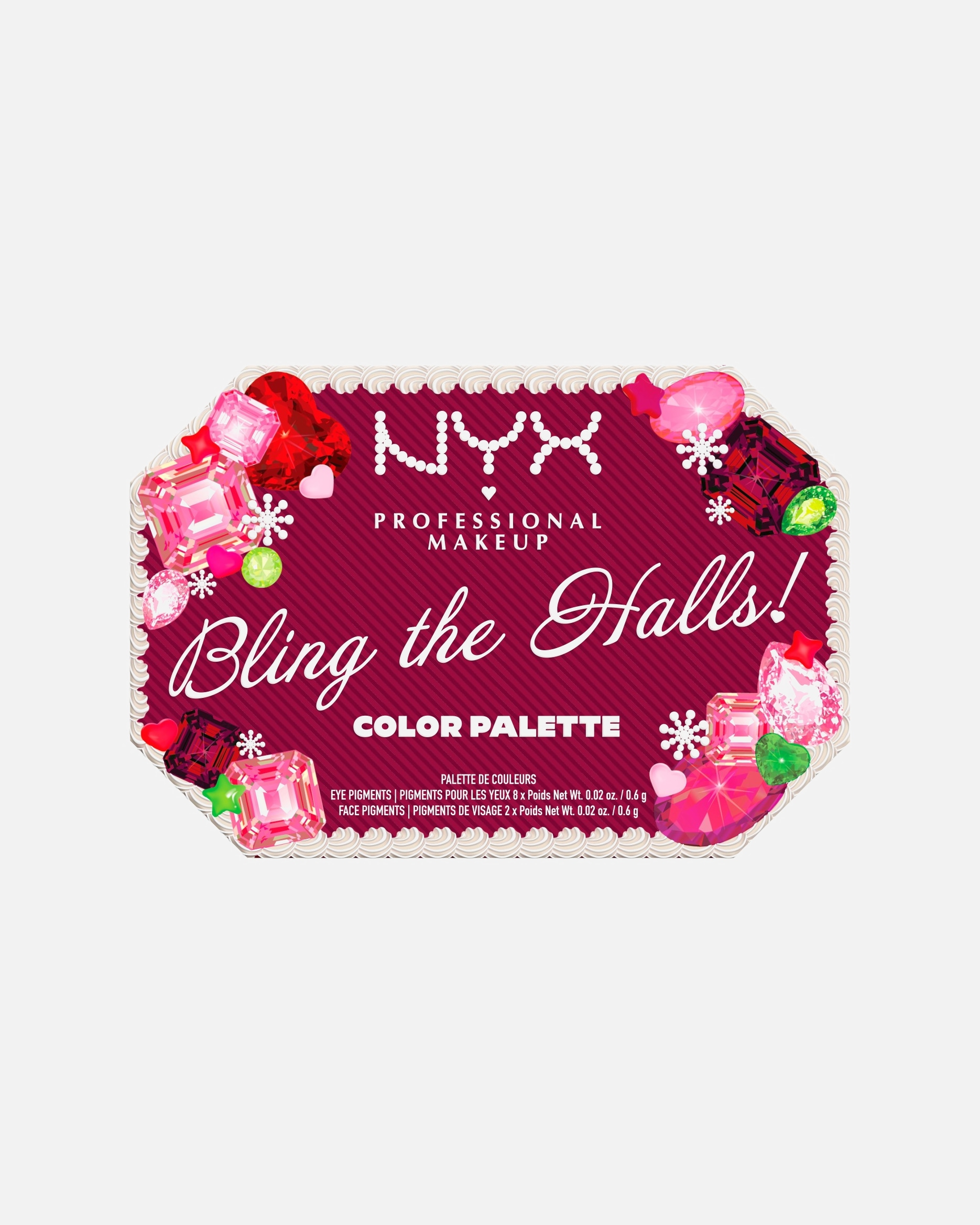 Akių makiažo rinkinys UnisexNYX Professional MakeupBling the Halls6 g