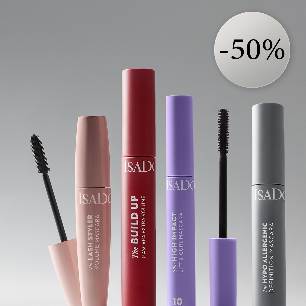 -50% ISADORA blakstienų tušams