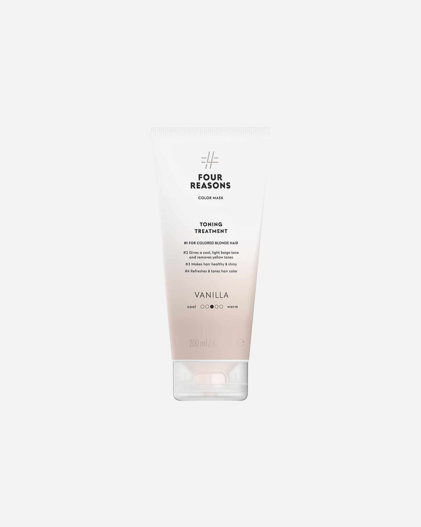 Plaukų kaukė MoterimsFour ReasonsColor MaskToning Treatment Vanilla200 ml