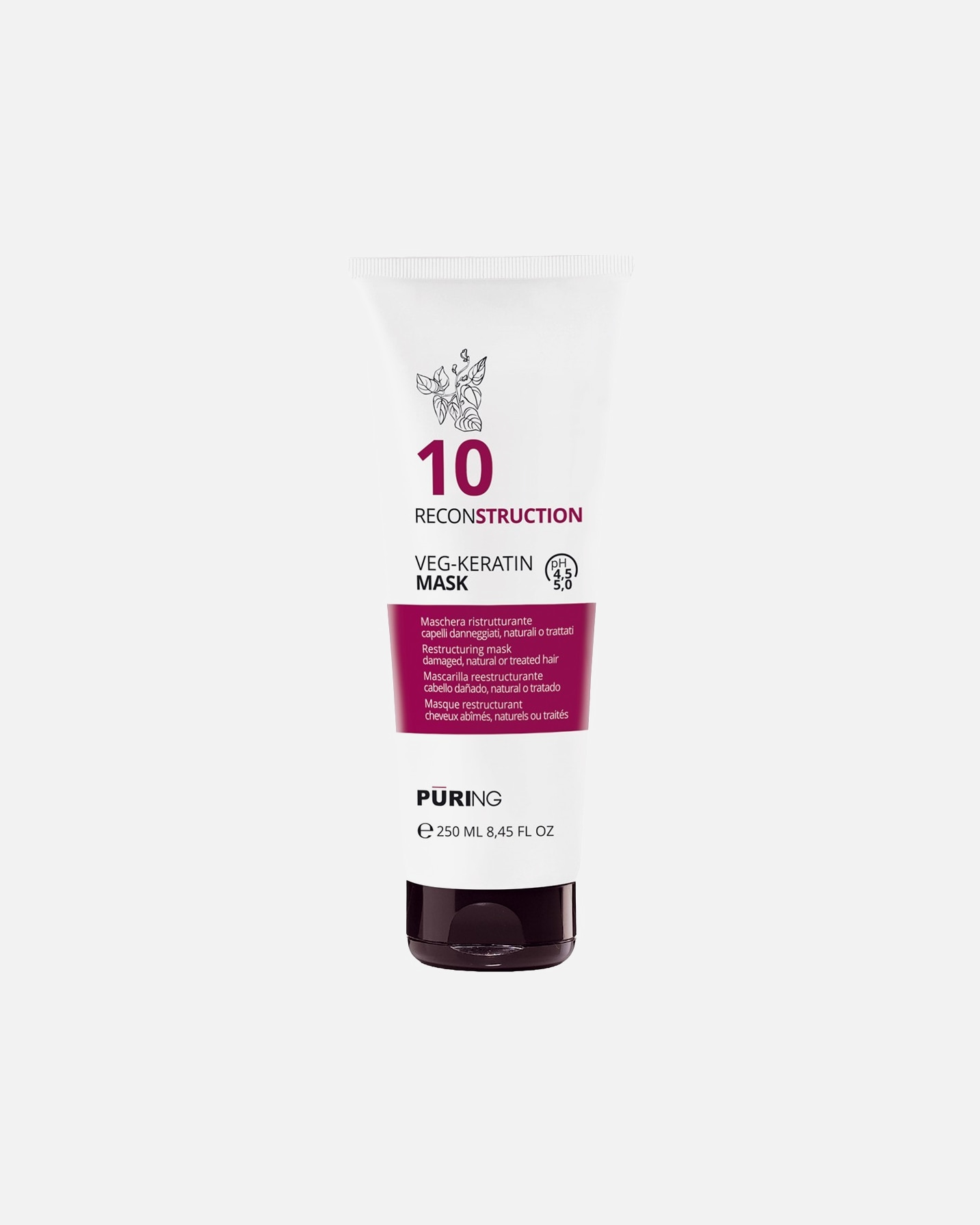 Plaukų kaukė UnisexPURINGDefault Brand Line10 Reconstruction Veg-Keratin Mask250 ml