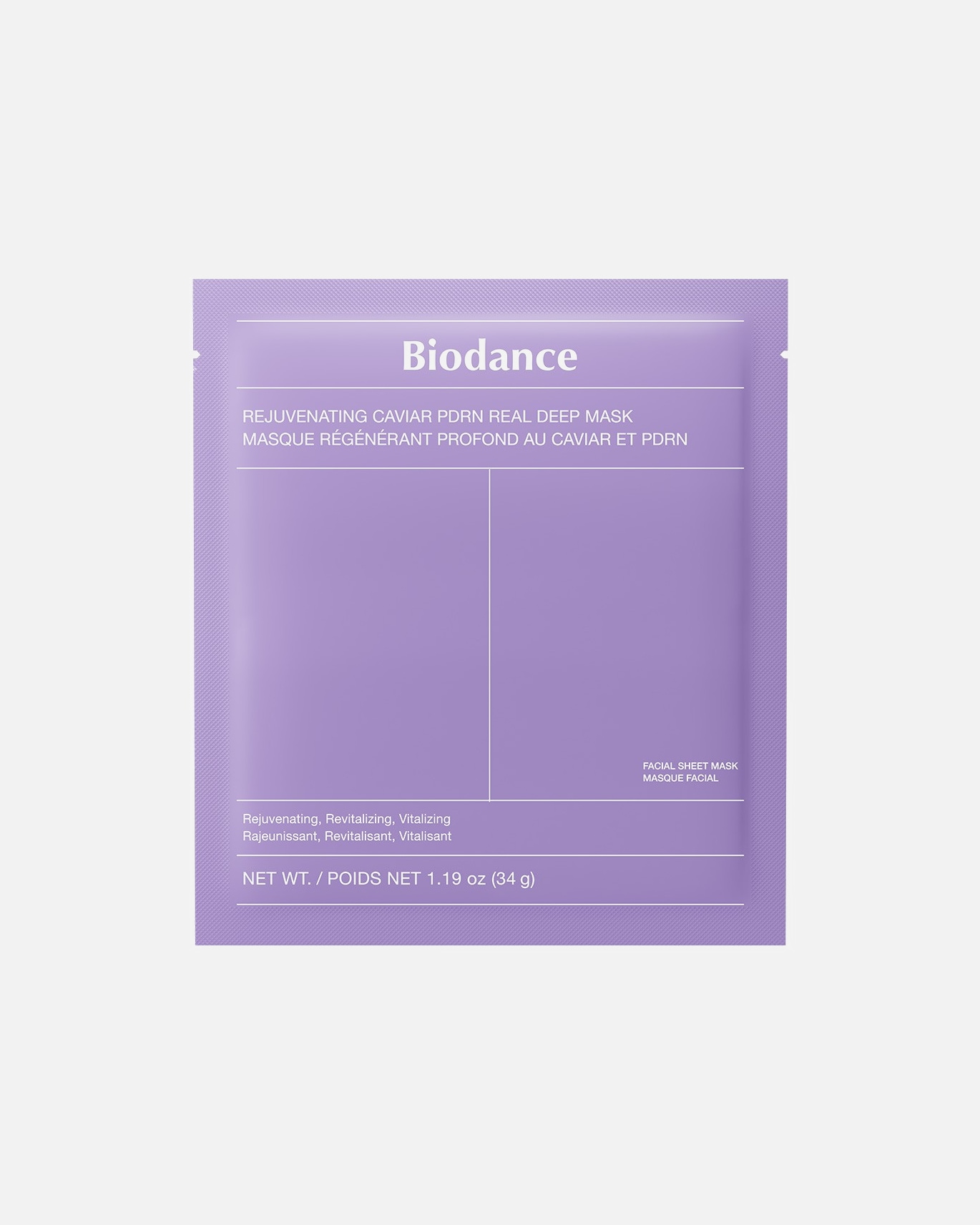 Lakštinė veido kaukė UnisexBiodanceDefault Brand LineRejuvenating Caviar PDRN Real Deep Mask1 vnt.