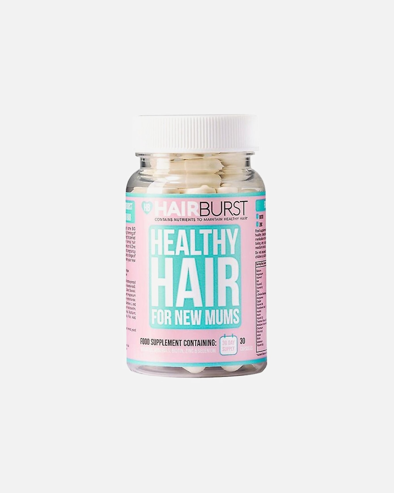 Maisto papildas UnisexHAIRBURSTHealthy Hair for New Mums30 vnt.