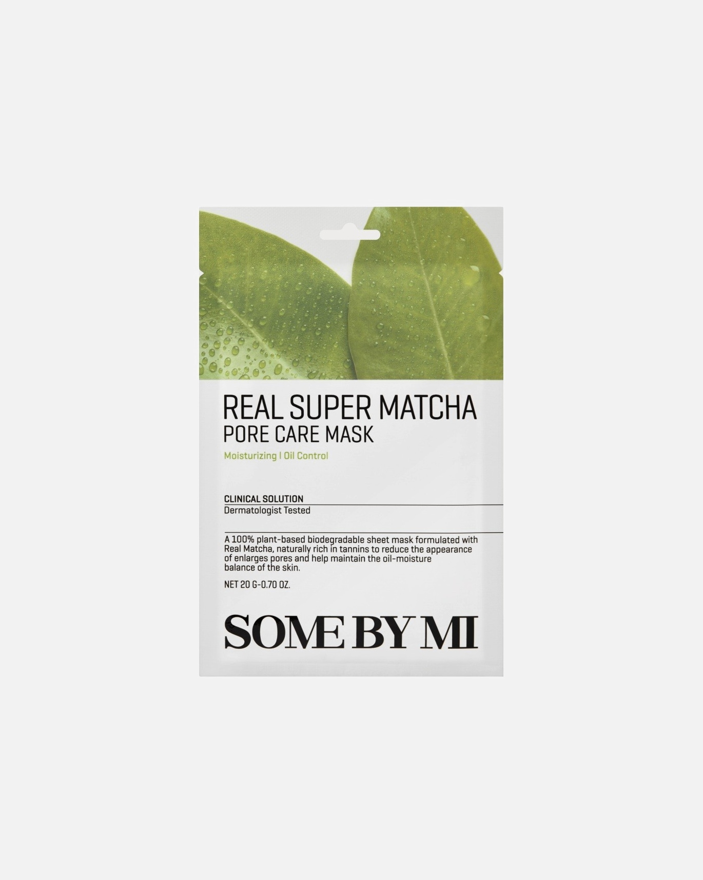 Lakštinė veido kaukė UnisexSOME BY MIReal Super Matcha Pore Care Mask1 vnt.