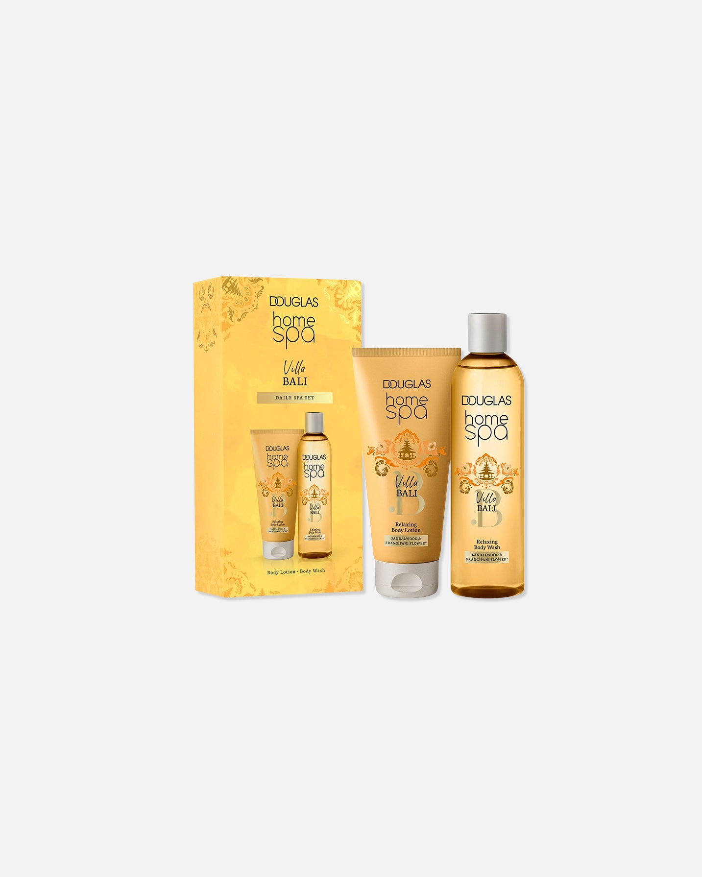 Kūno priežiūros rinkinys UnisexDouglas CollectionHome SpaHOME SPA Villa Bali Daily SPA Set1 vnt.