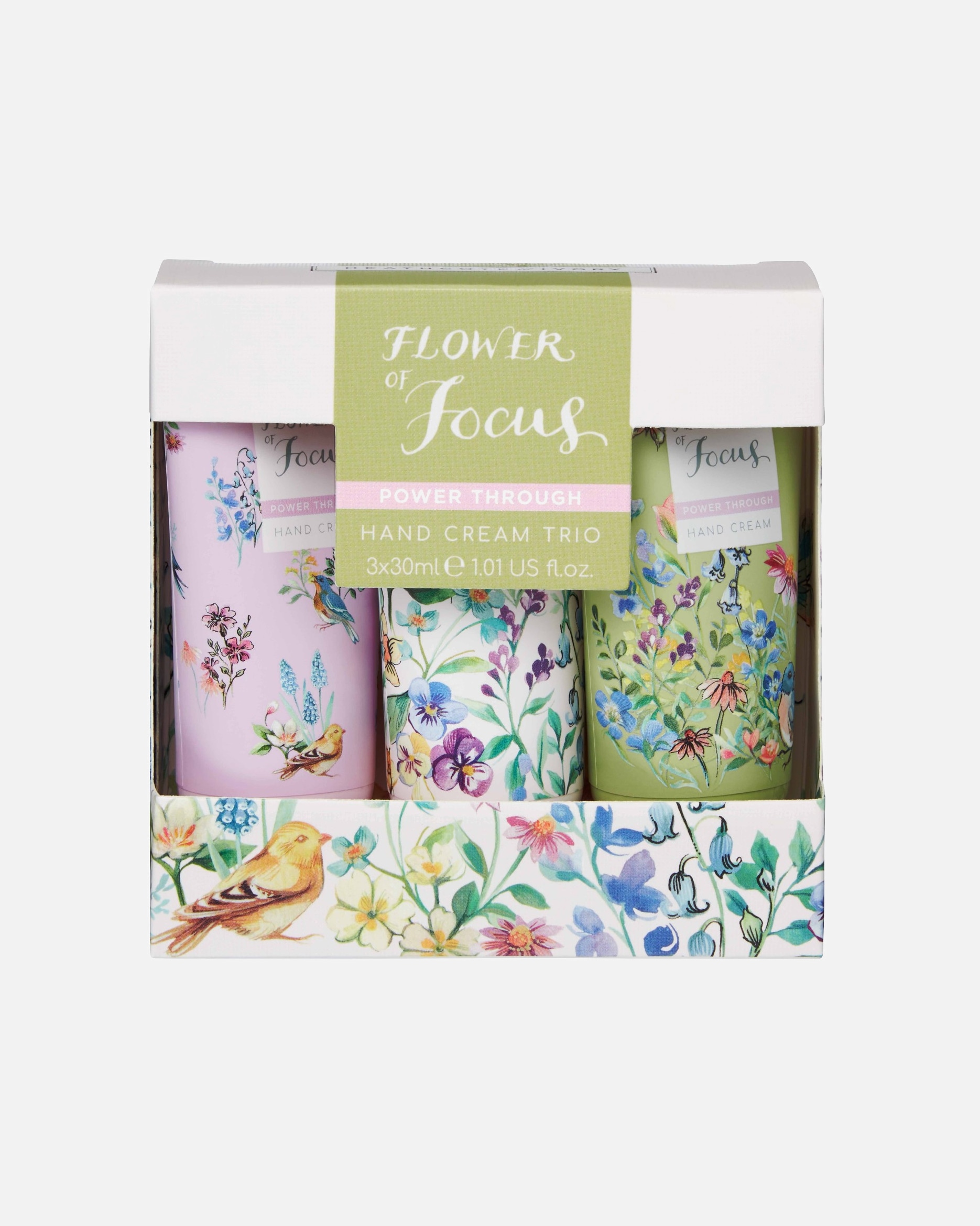 Rankų odos priežiūros rinkinys UnisexHEATHCOTE & IVORYFlower of Focus Hand Cream Trio1 vnt.