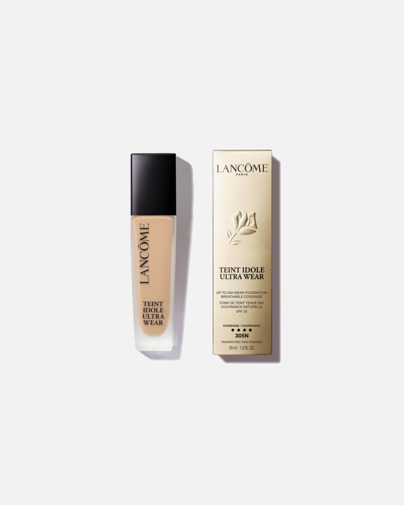 Makiažo pagrindas UnisexLancômeTeint Idole Ultra Wear24H Longwear Foundation SPF35Nr. 305N