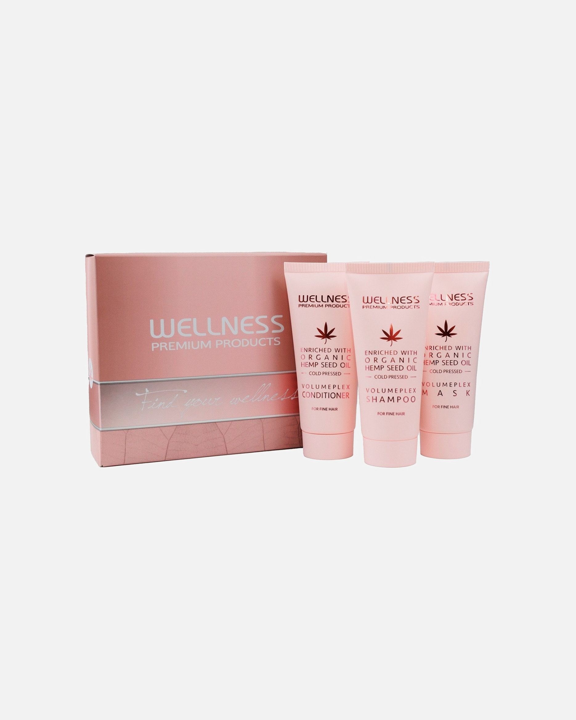 Plaukų priežiūros rinkinys UnisexWellnessVolumePLEX Mini Kit Pink1 vnt.